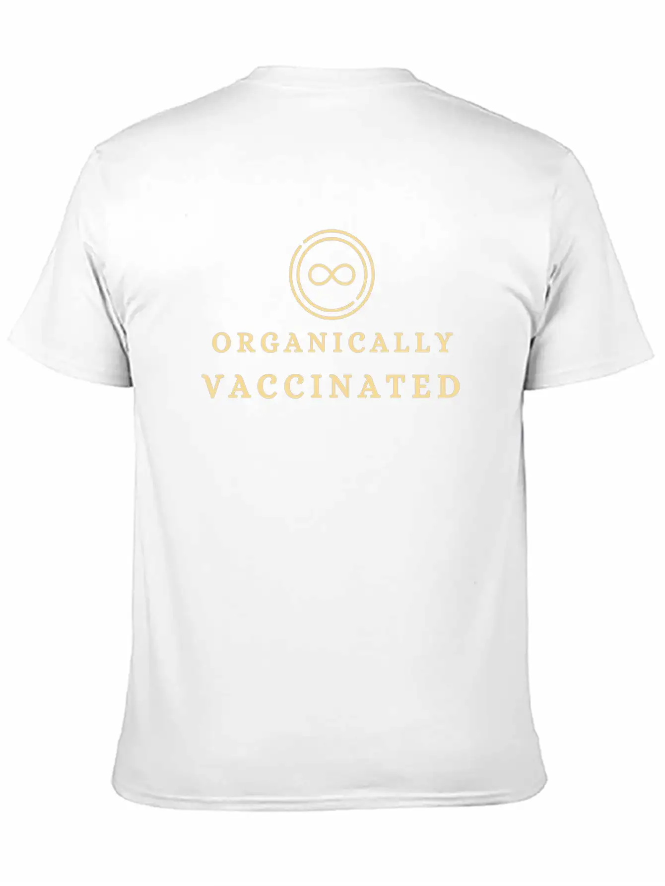 Organically Vaccinated Essential T Shirt Lightweight Cotton T-Shirt – Daily Comfort Graphic Shirt