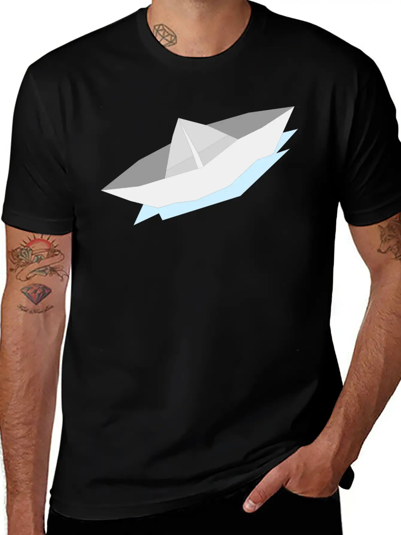 Origami Paper Plane Papier Flugzeug7 Comfortable Minimalist Graphic Tee – Summer Style Essential