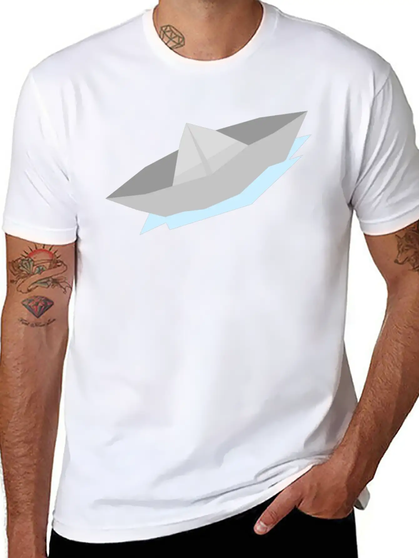 Origami Paper Plane Papier Flugzeug7 Comfortable Minimalist Graphic Tee – Summer Style Essential