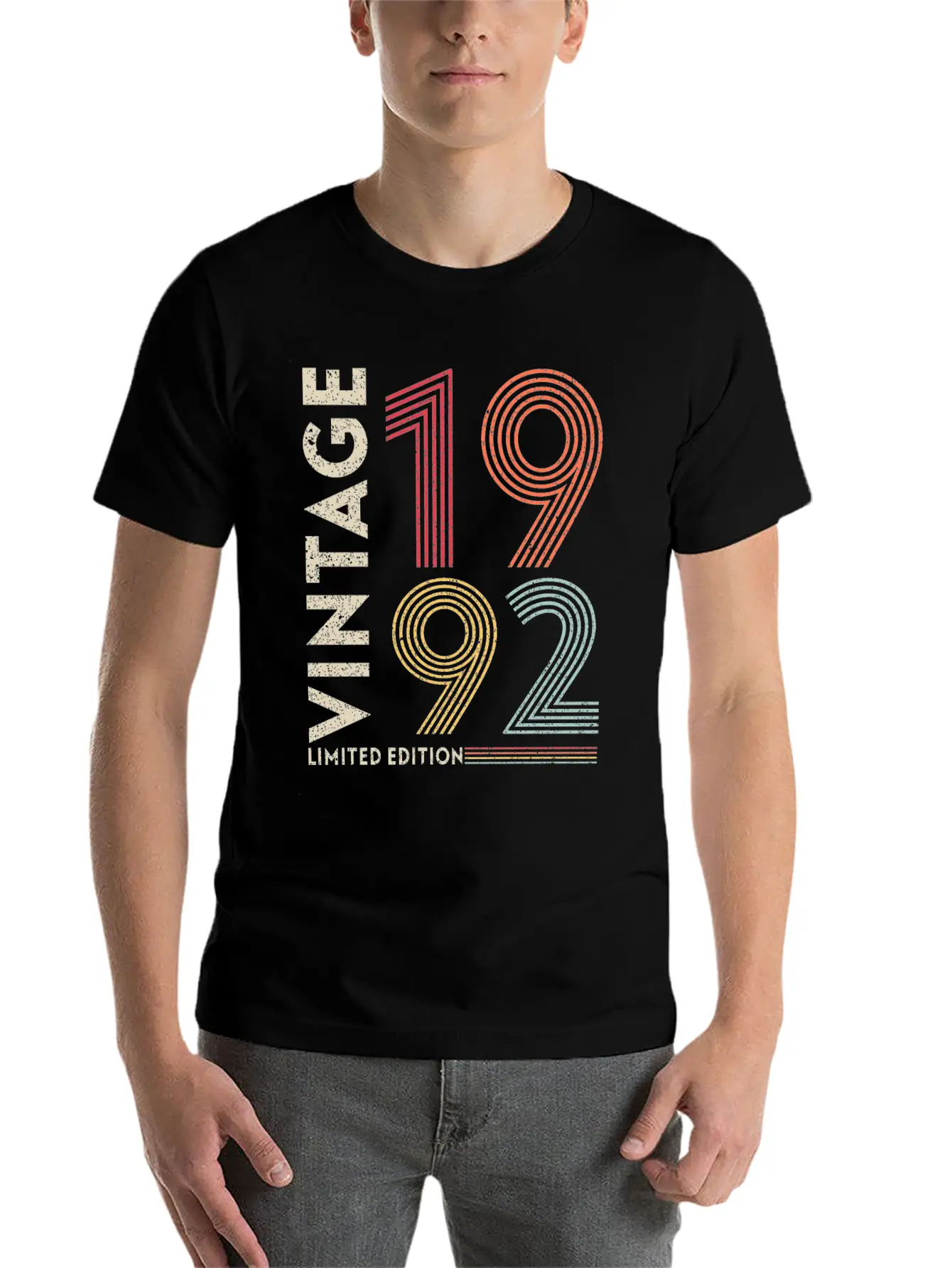 Original 1992 Vintage Vintage Anniversary Retro Lightweight Cotton T-Shirt – Daily Comfort Graphic Shirt