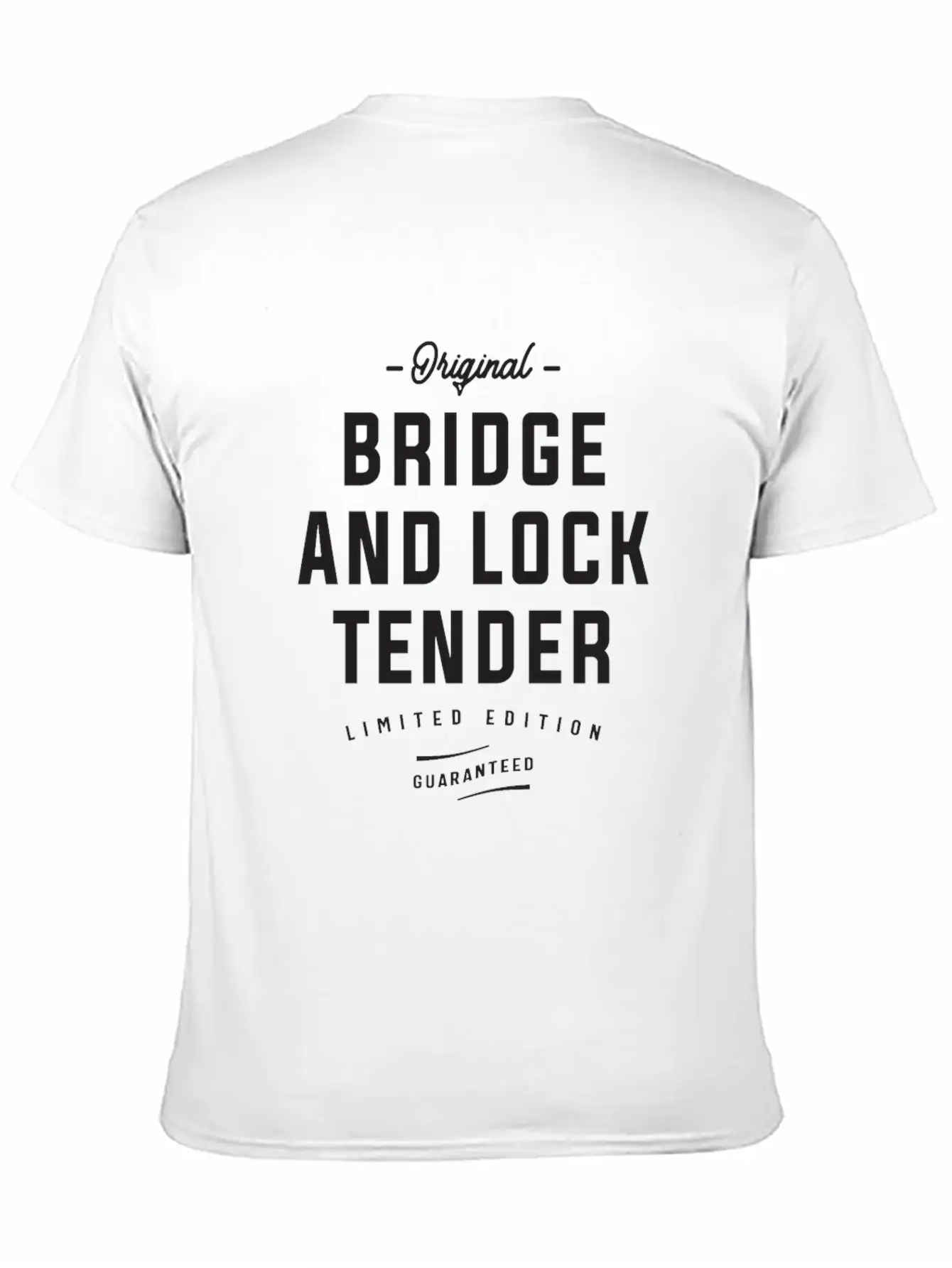 Original Bridge And Lock Tender Limited Edition Lightweight Cotton T-Shirt – Daily Comfort Graphic Shirt