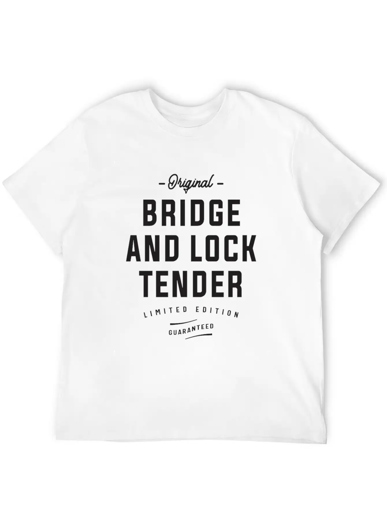 Original Bridge And Lock Tender Limited Edition Lightweight Cotton T-Shirt – Daily Comfort Graphic Shirt