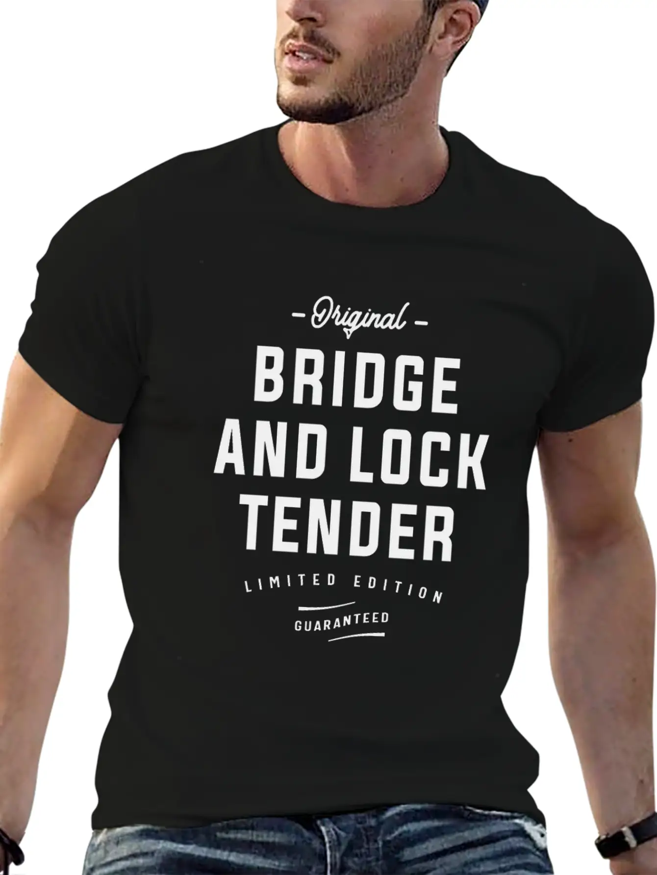 Original Bridge And Lock Tender Limited Edition Lightweight Cotton T-Shirt – Daily Comfort Graphic Shirt