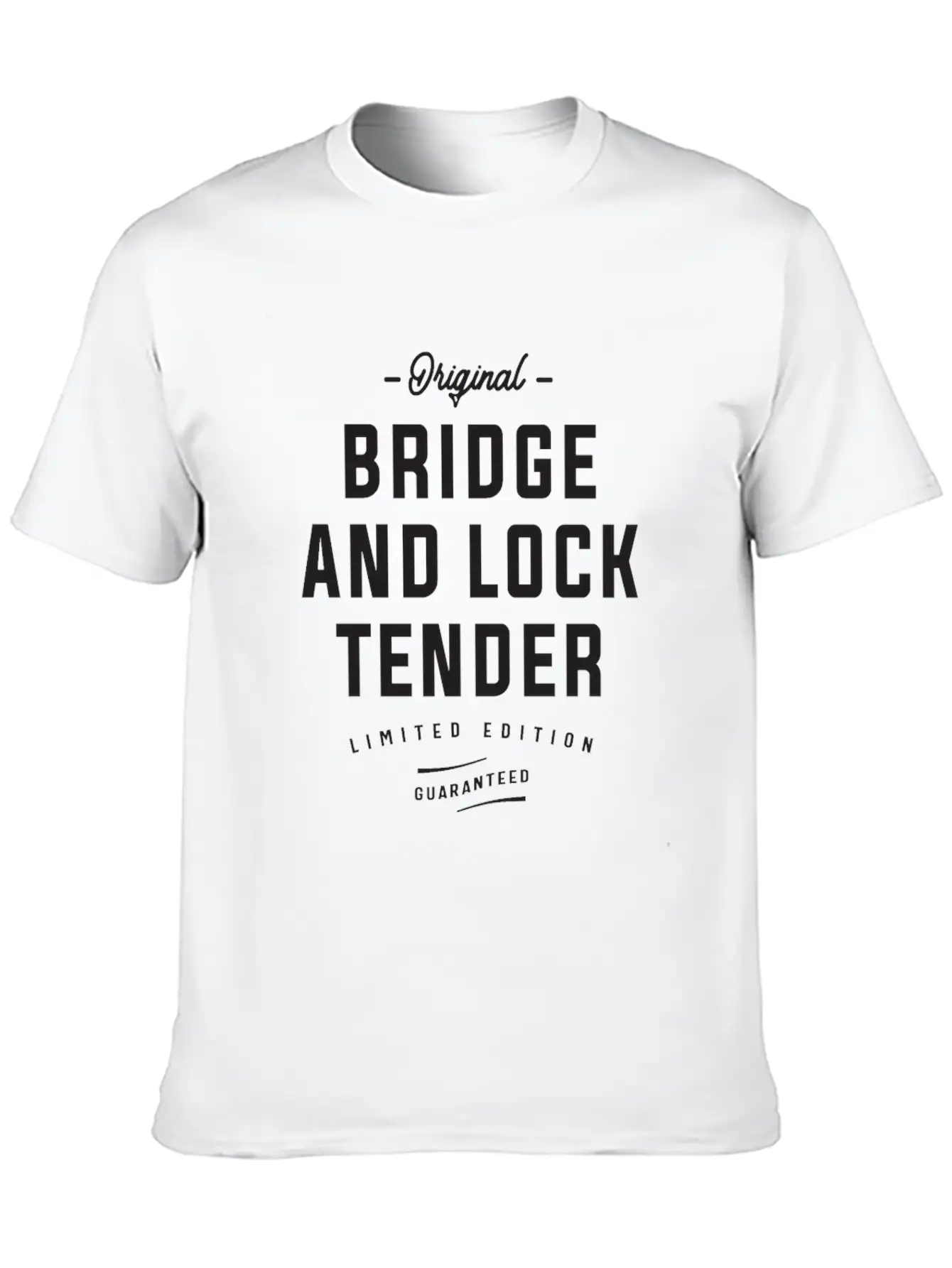 Original Bridge And Lock Tender Limited Edition Lightweight Cotton T-Shirt – Daily Comfort Graphic Shirt