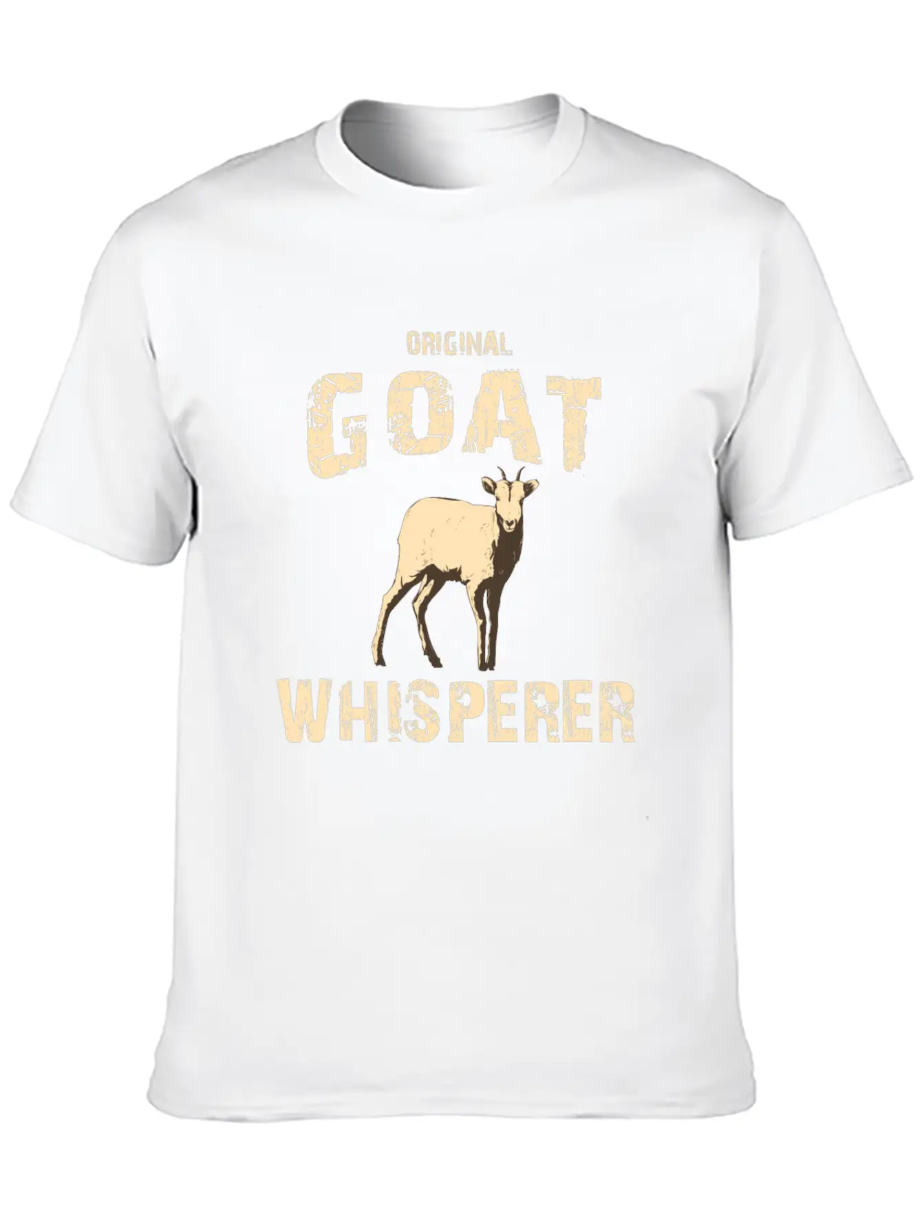 Original Goat Whisperer, Goat Gift, Farm Life Lightweight Cotton T-Shirt – Daily Comfort Graphic Shirt