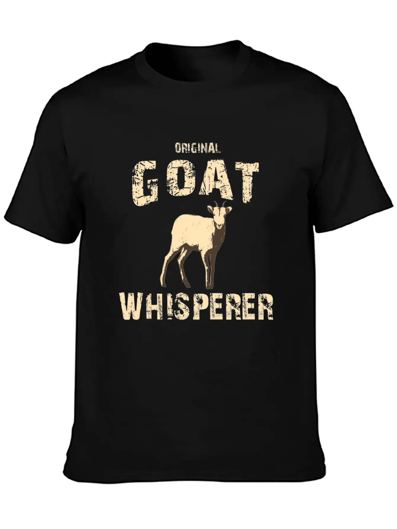 Original Goat Whisperer, Goat Gift, Farm Life Lightweight Cotton T-Shirt – Daily Comfort Graphic Shirt