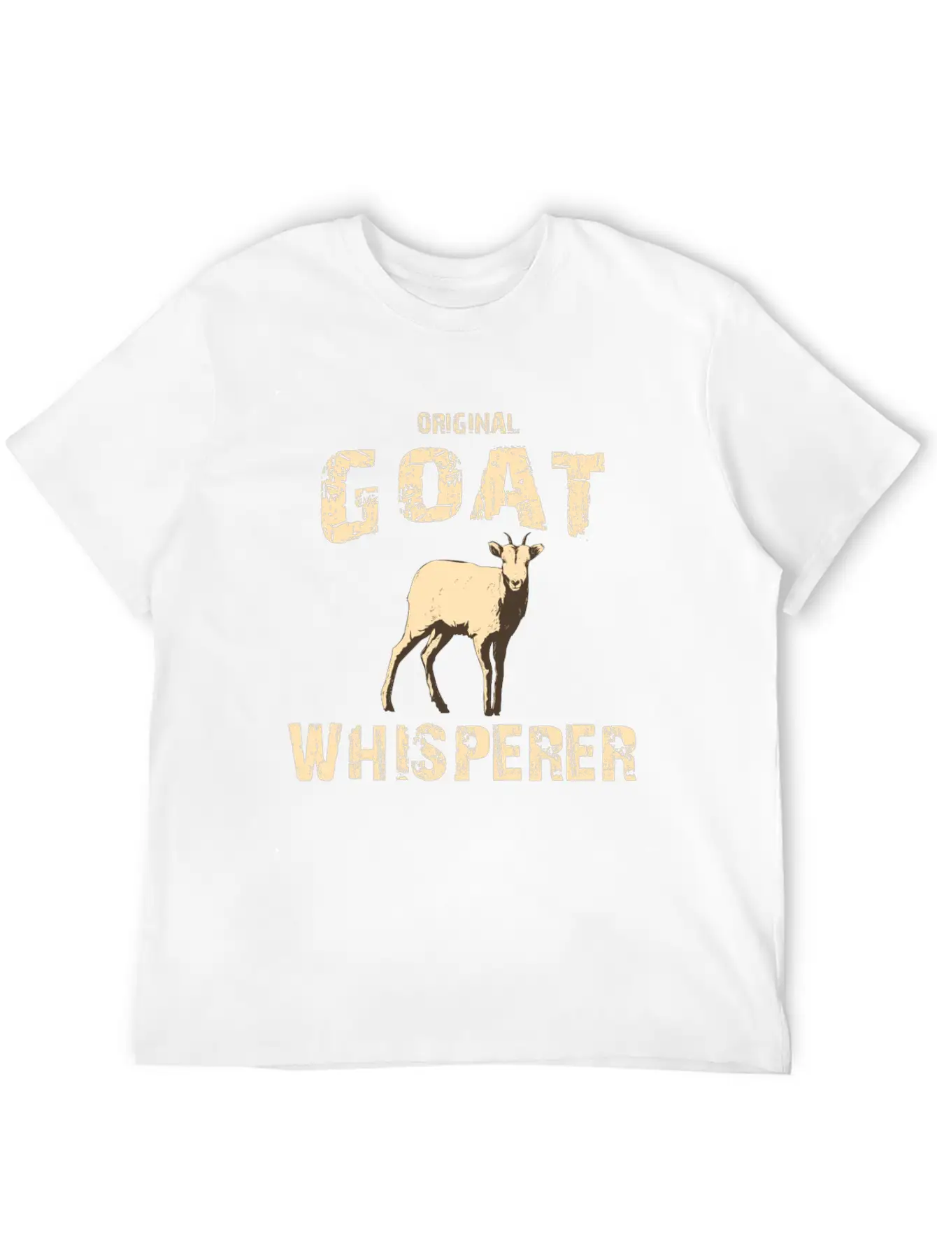 Original Goat Whisperer, Goat Gift, Farm Life Lightweight Cotton T-Shirt – Daily Comfort Graphic Shirt