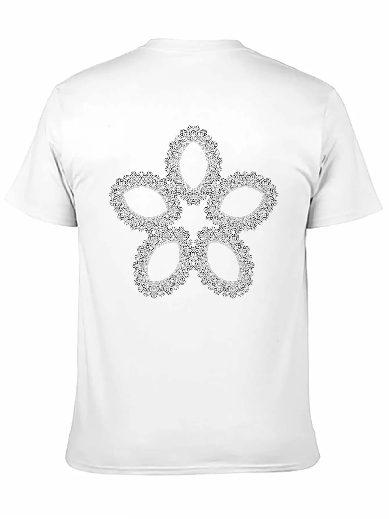 Ornamented Design 6 Unisex Casual T-Shirt – Clean Design For Daily Comfort