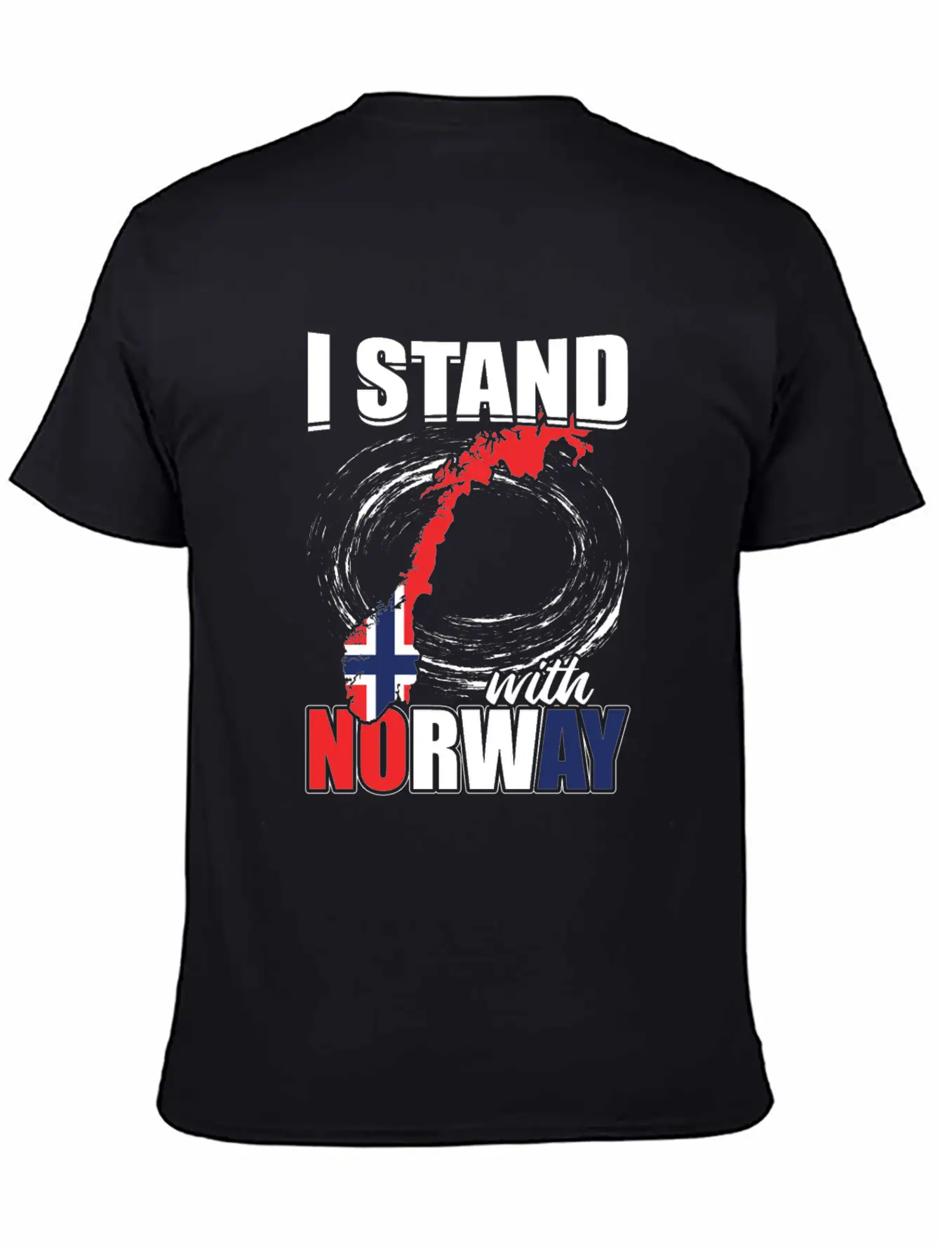 Oslo Norway National Flag Relaxed Everyday Tee – Lightweight And Durable Cotton