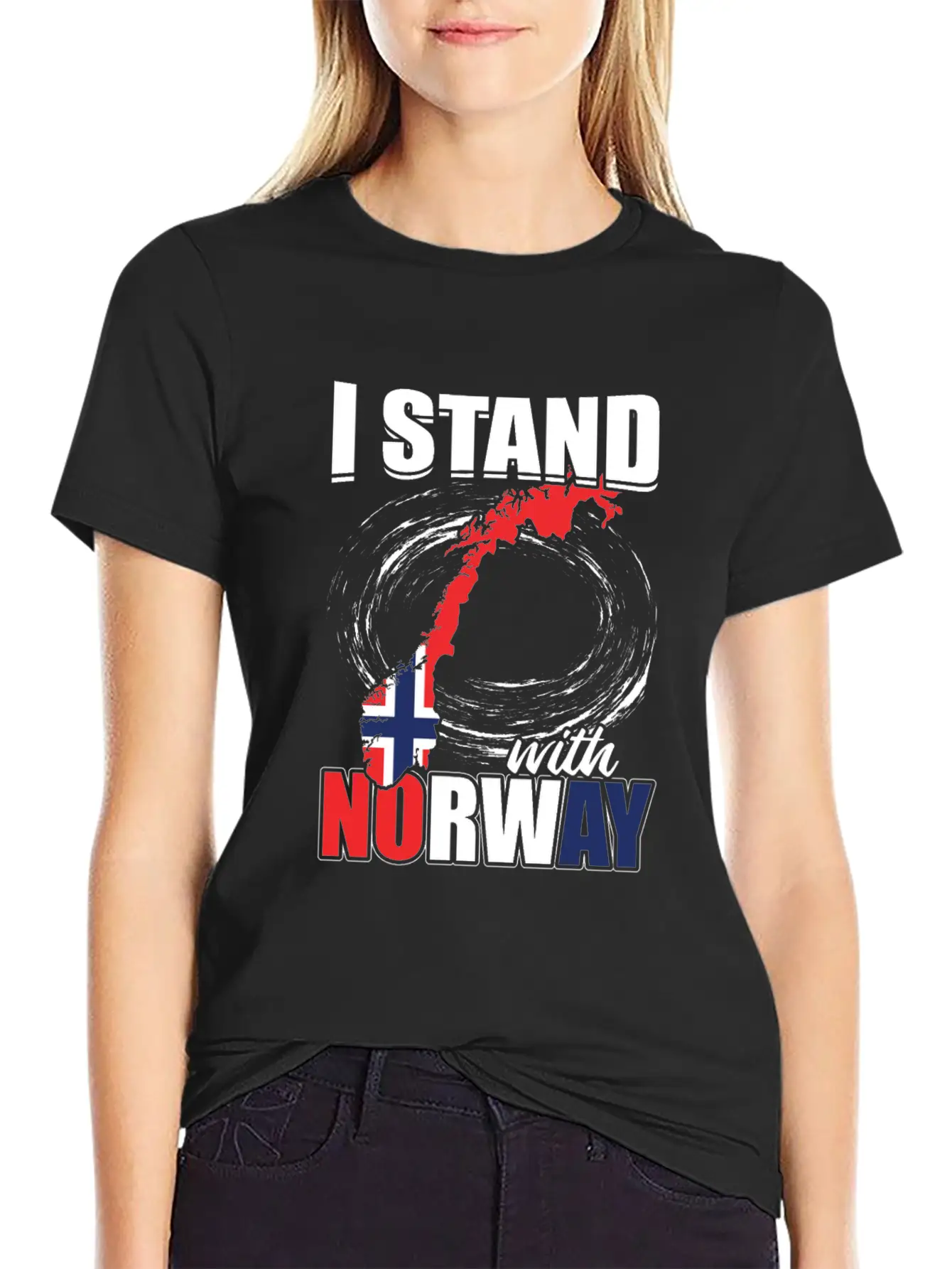 Oslo Norway National Flag Relaxed Everyday Tee – Lightweight And Durable Cotton