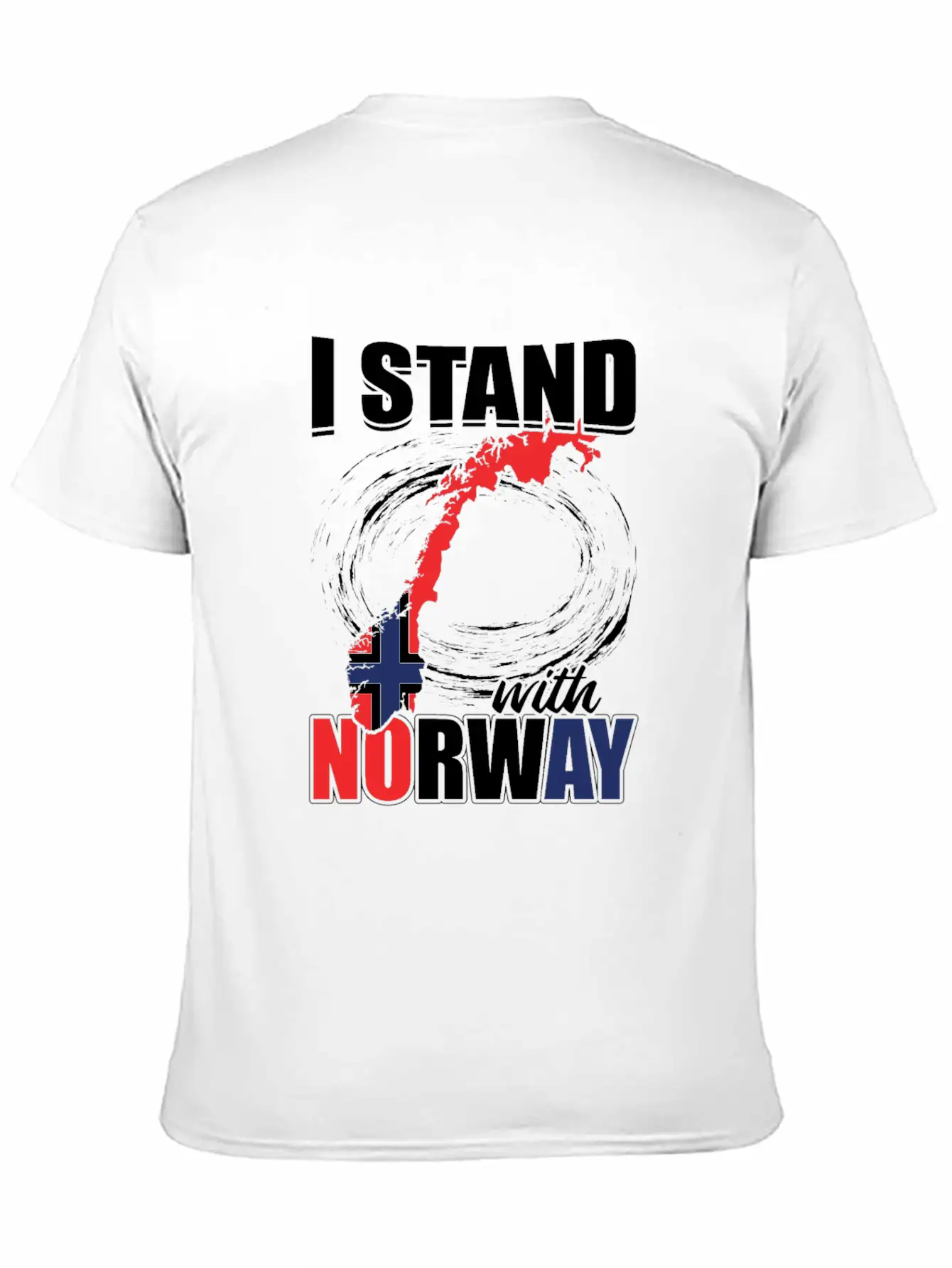 Oslo Norway National Flag Relaxed Everyday Tee – Lightweight And Durable Cotton