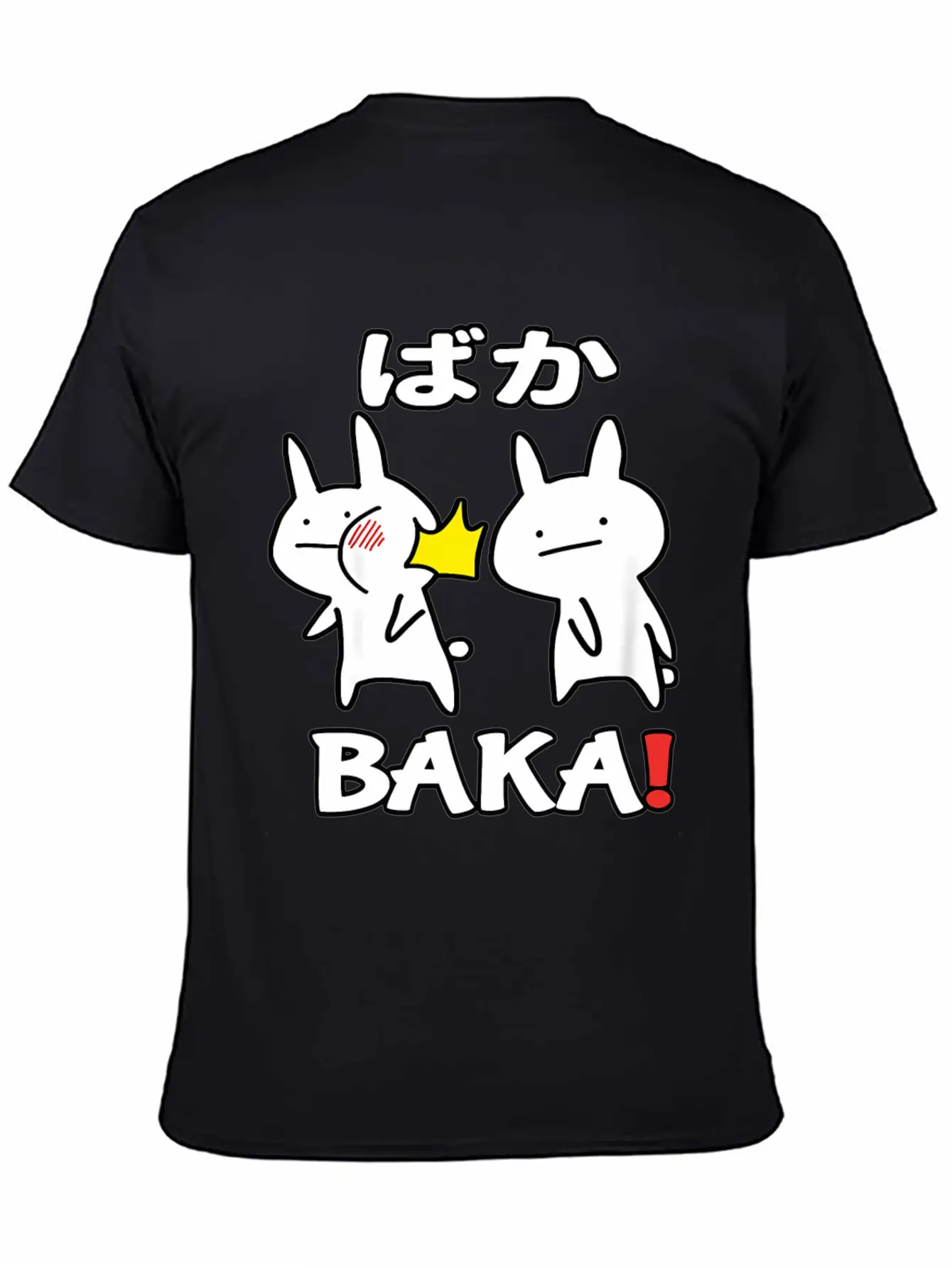 Otaku Japan Anime Baka Rabbit Slap Stylish Everyday T-Shirt – Unisex Basic Cotton Tee