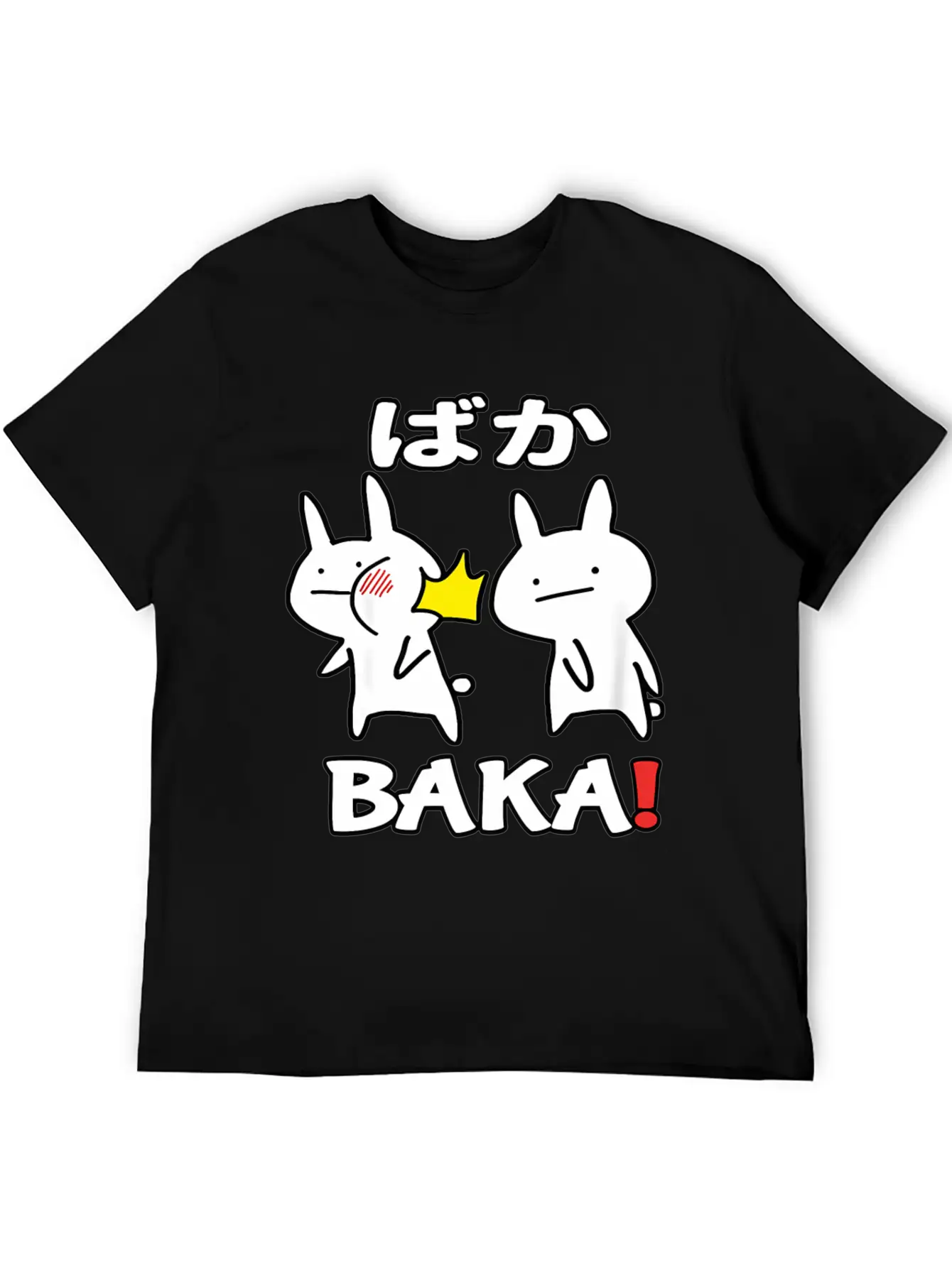 Otaku Japan Anime Baka Rabbit Slap Stylish Everyday T-Shirt – Unisex Basic Cotton Tee