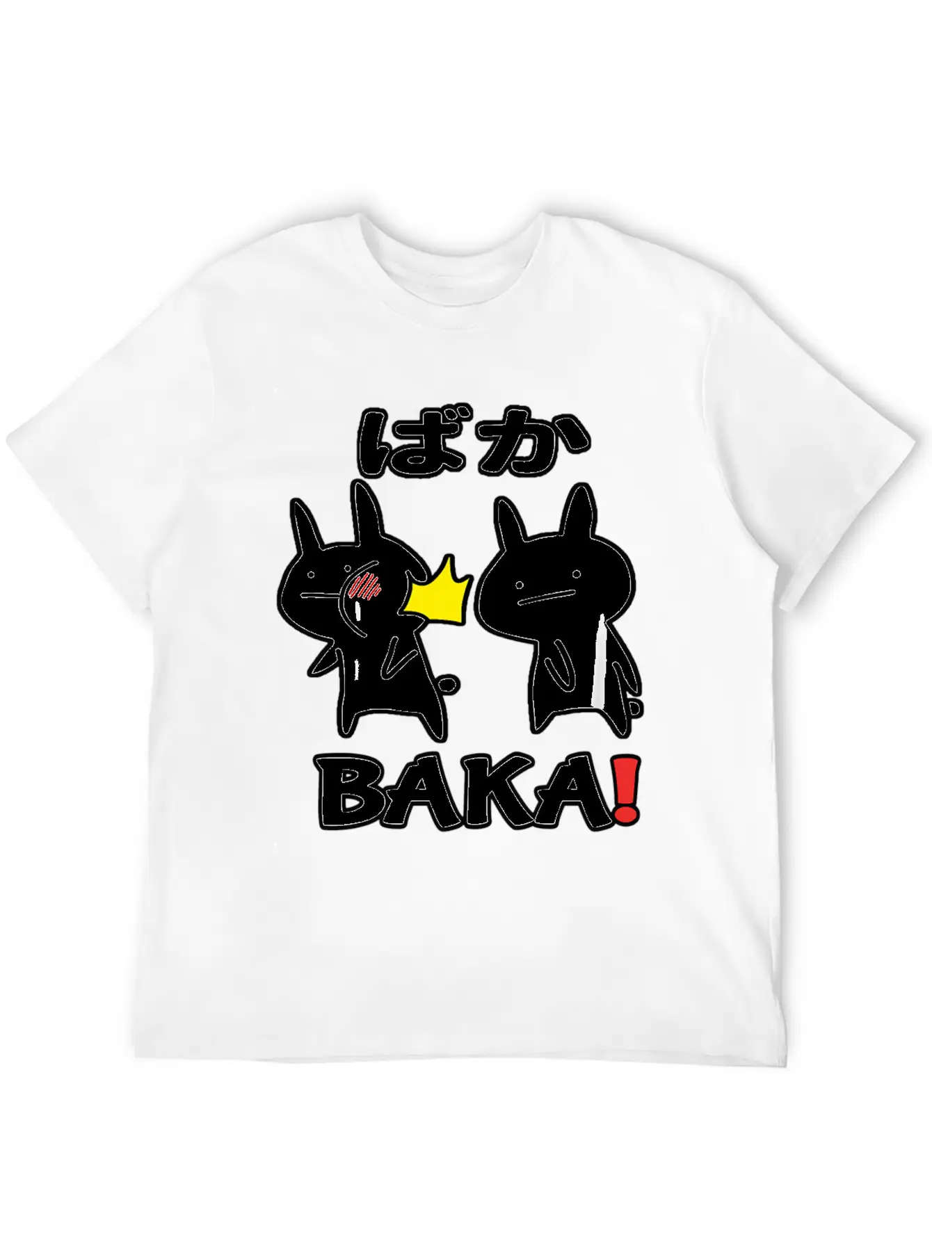 Otaku Japan Anime Baka Rabbit Slap Stylish Everyday T-Shirt – Unisex Basic Cotton Tee