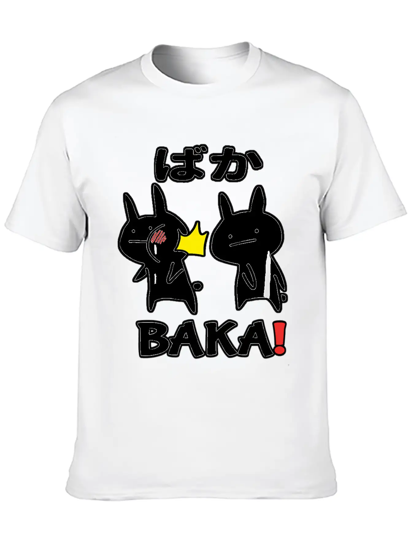 Otaku Japan Anime Baka Rabbit Slap Stylish Everyday T-Shirt – Unisex Basic Cotton Tee