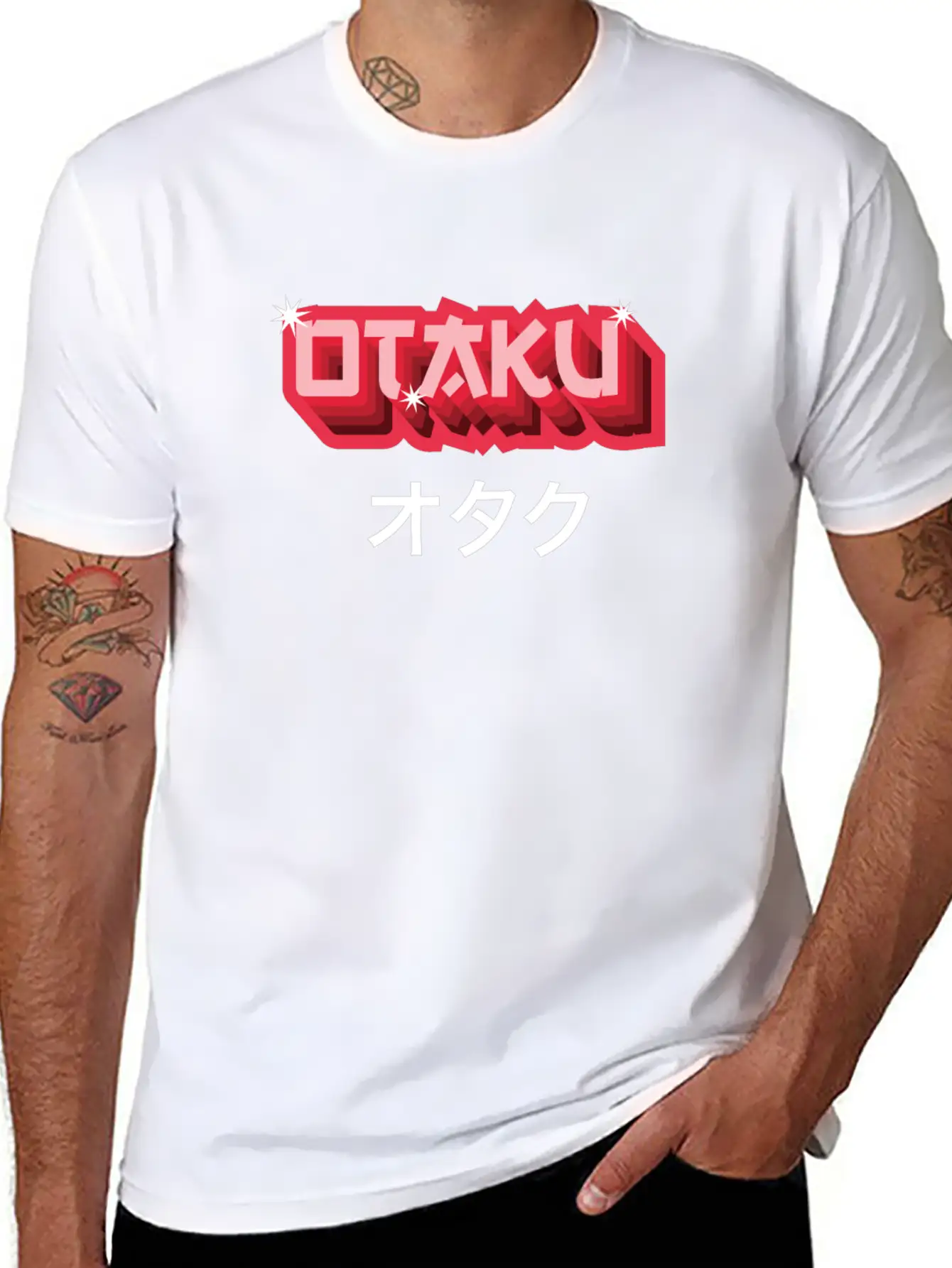 Otaku Japanese Text Anime Manga Soft Cotton Short Sleeve Tee – Unisex Wardrobe Staple