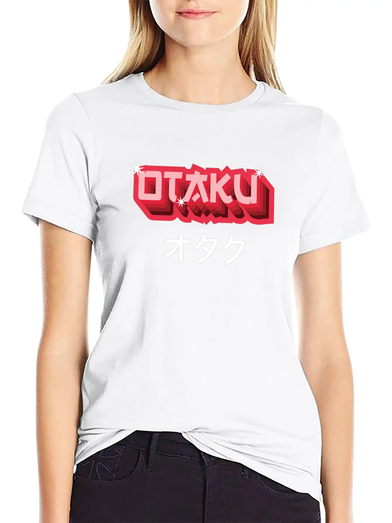 Otaku Japanese Text Anime Manga Soft Cotton Short Sleeve Tee – Unisex Wardrobe Staple