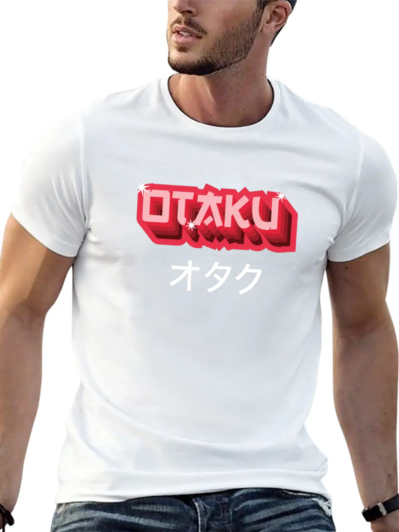 Otaku Japanese Text Anime Manga Soft Cotton Short Sleeve Tee – Unisex Wardrobe Staple