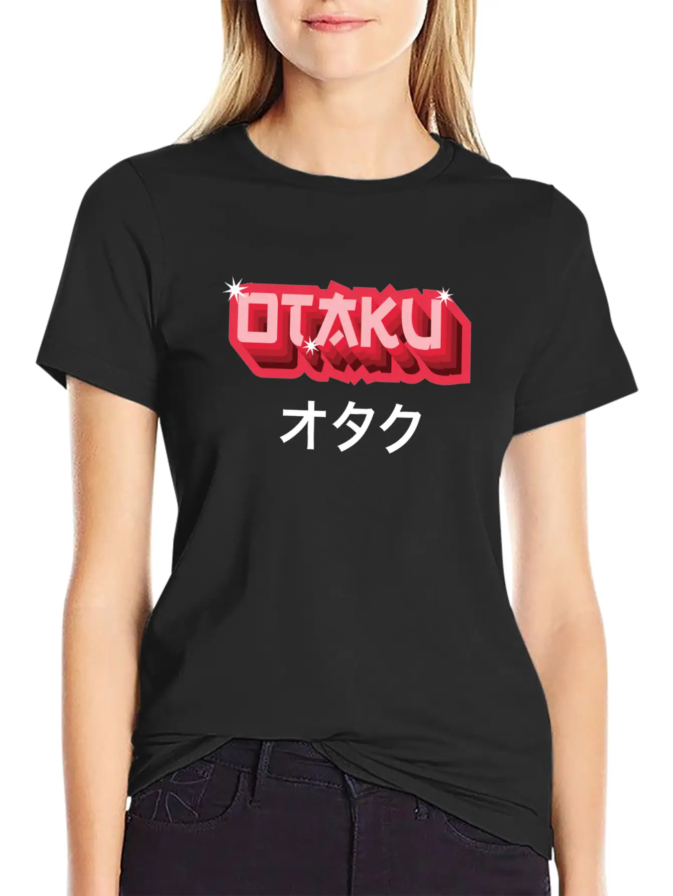 Otaku Japanese Text Anime Manga Soft Cotton Short Sleeve Tee – Unisex Wardrobe Staple