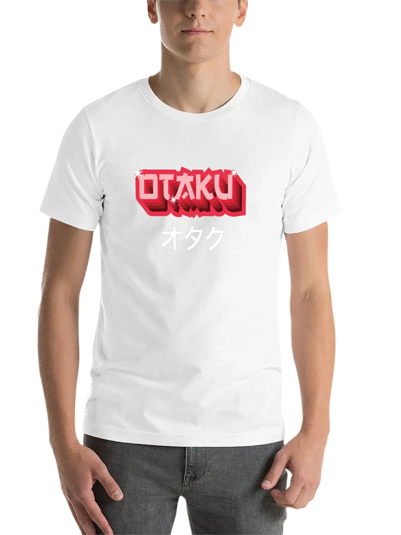 Otaku Japanese Text Anime Manga Soft Cotton Short Sleeve Tee – Unisex Wardrobe Staple
