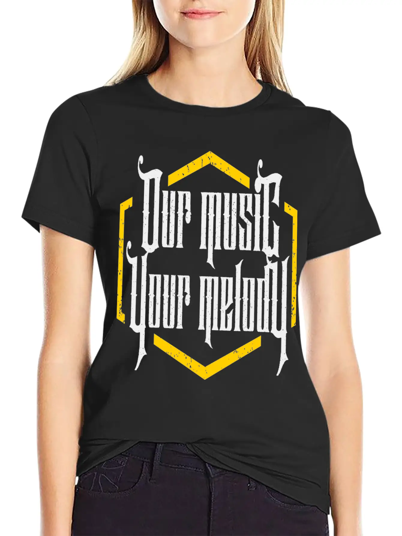Our Music Your Melody Relaxed Everyday Tee – Lightweight And Durable Cotton