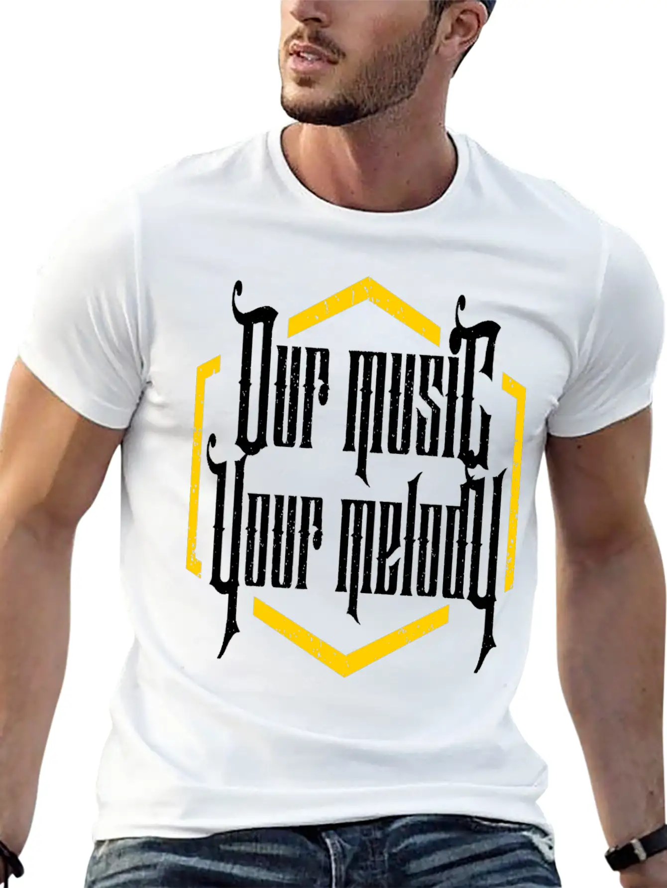Our Music Your Melody Relaxed Everyday Tee – Lightweight And Durable Cotton