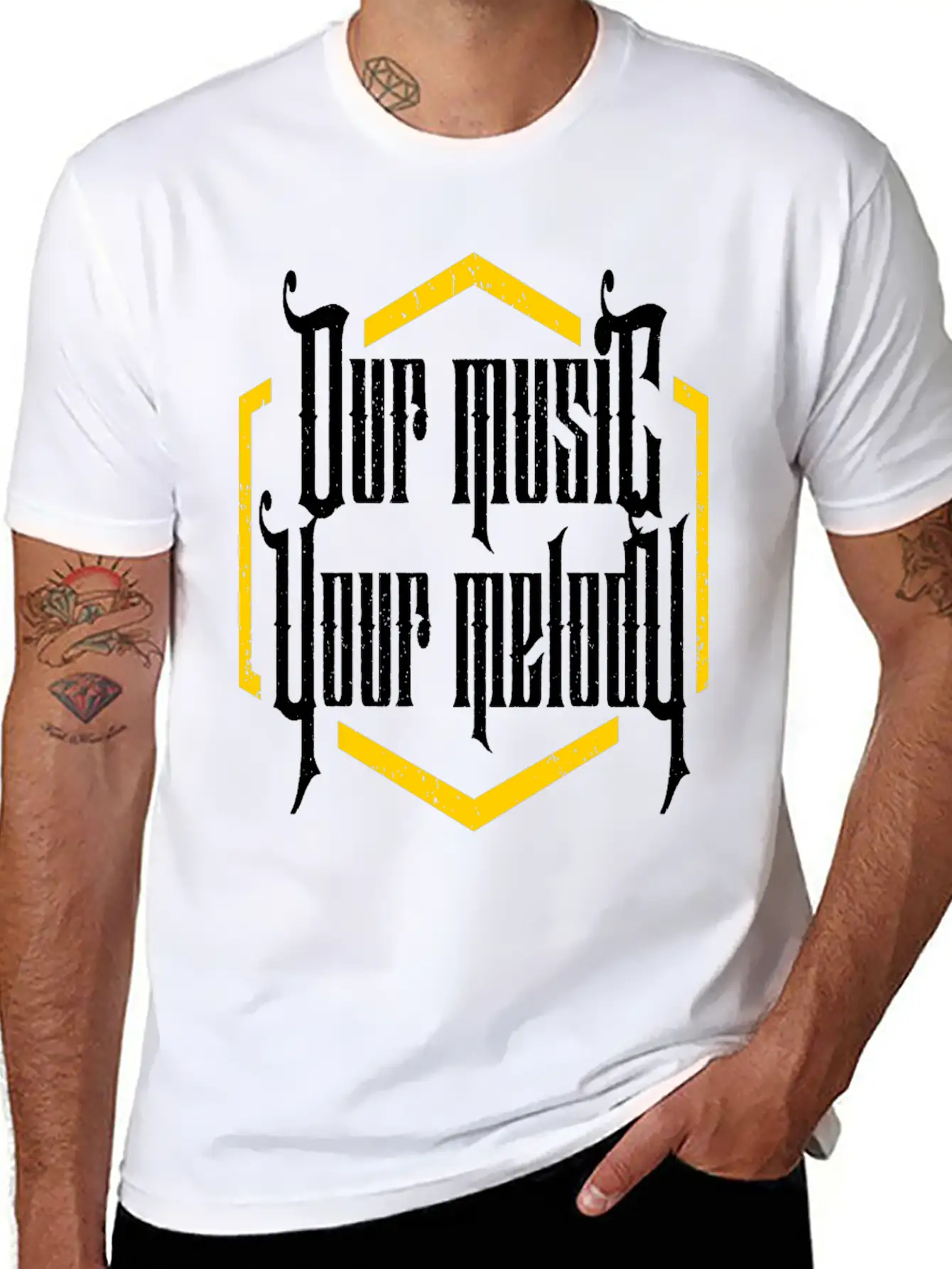 Our Music Your Melody Relaxed Everyday Tee – Lightweight And Durable Cotton