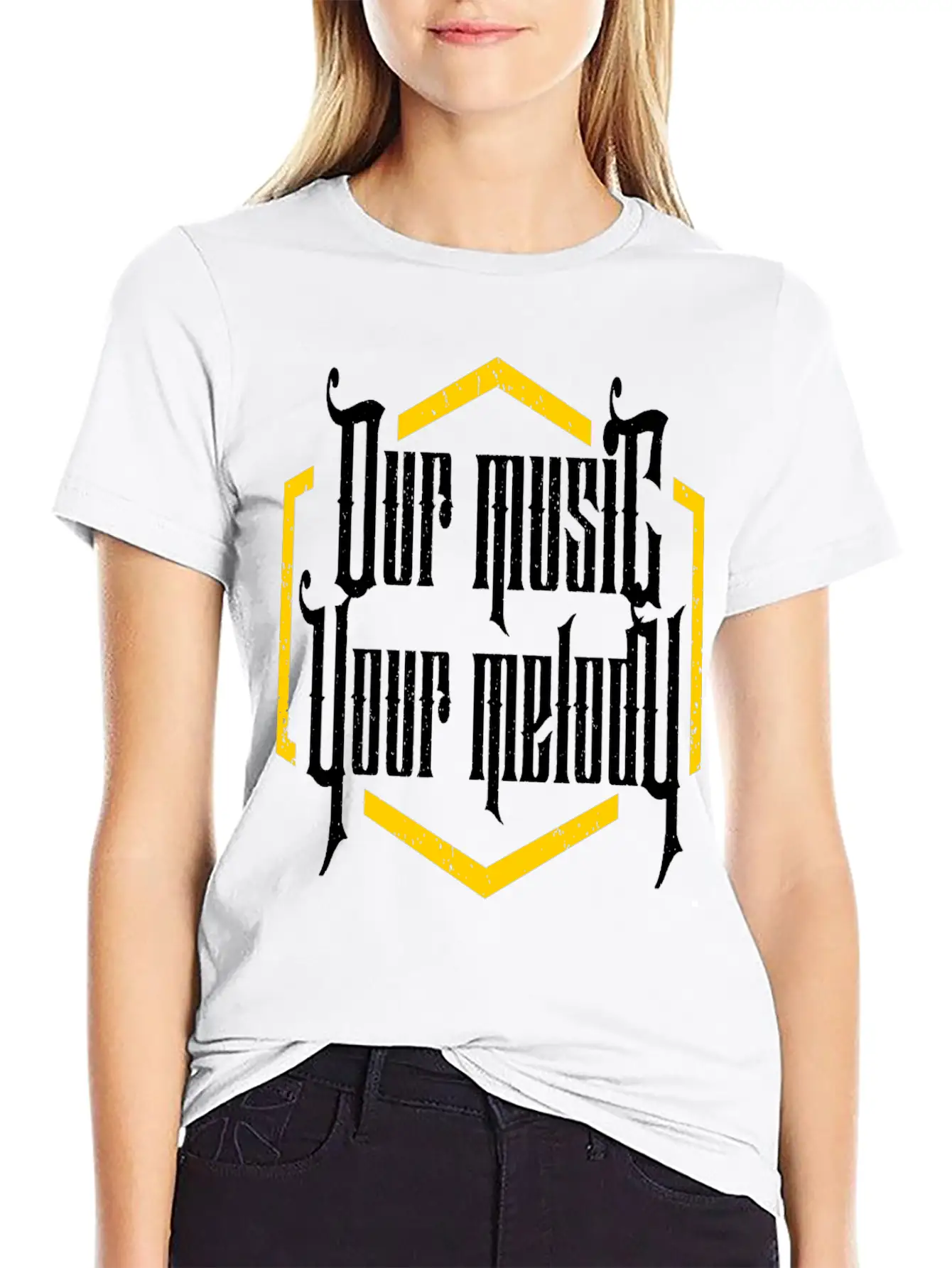 Our Music Your Melody Relaxed Everyday Tee – Lightweight And Durable Cotton