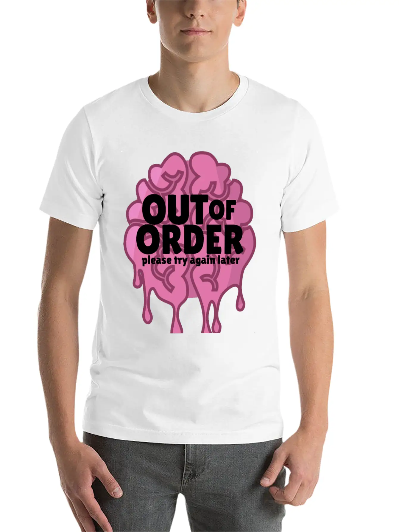 Out Of Order Unisex Casual T-Shirt – Clean Design For Daily Comfort