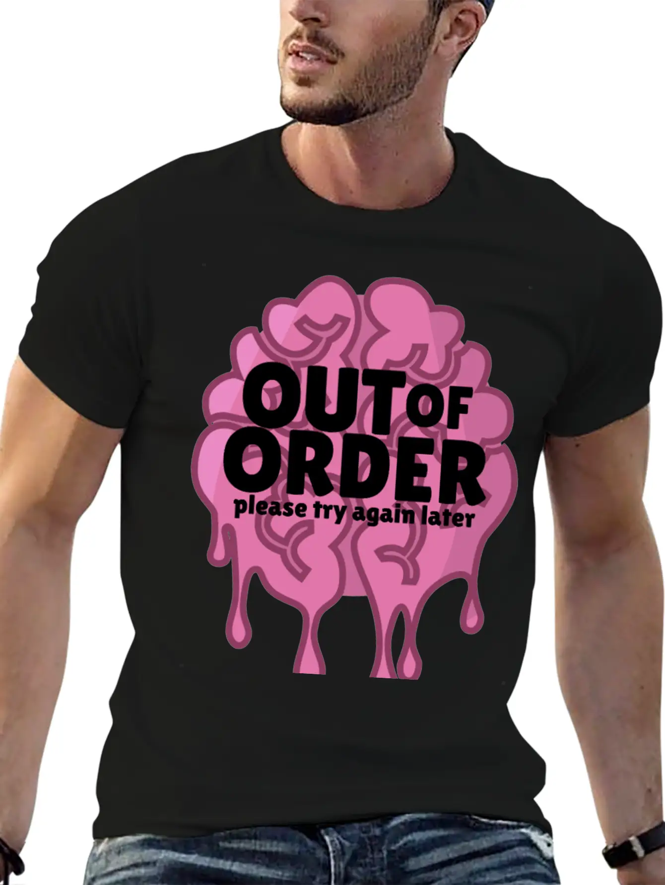 Out Of Order Unisex Casual T-Shirt – Clean Design For Daily Comfort