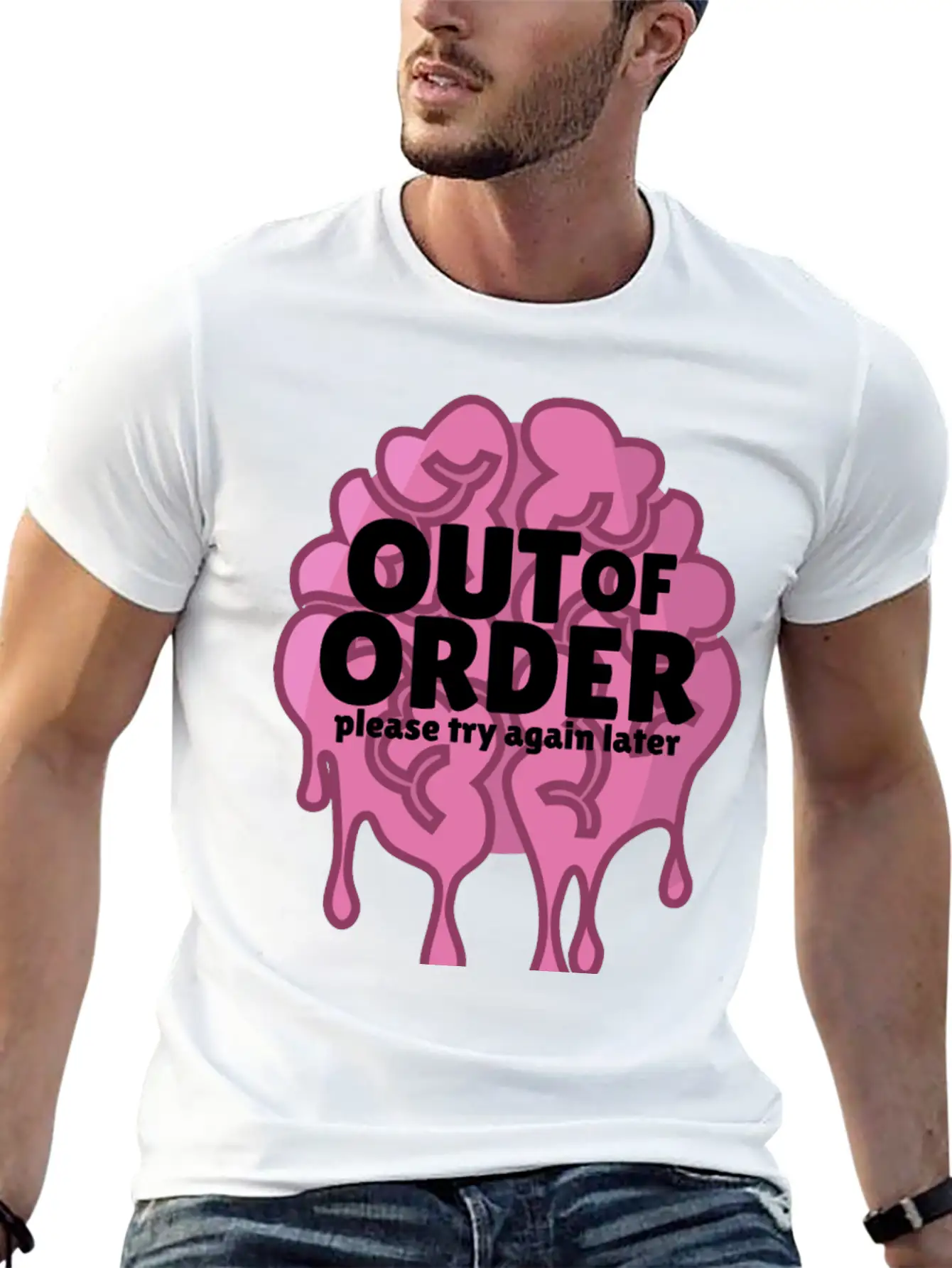 Out Of Order Unisex Casual T-Shirt – Clean Design For Daily Comfort