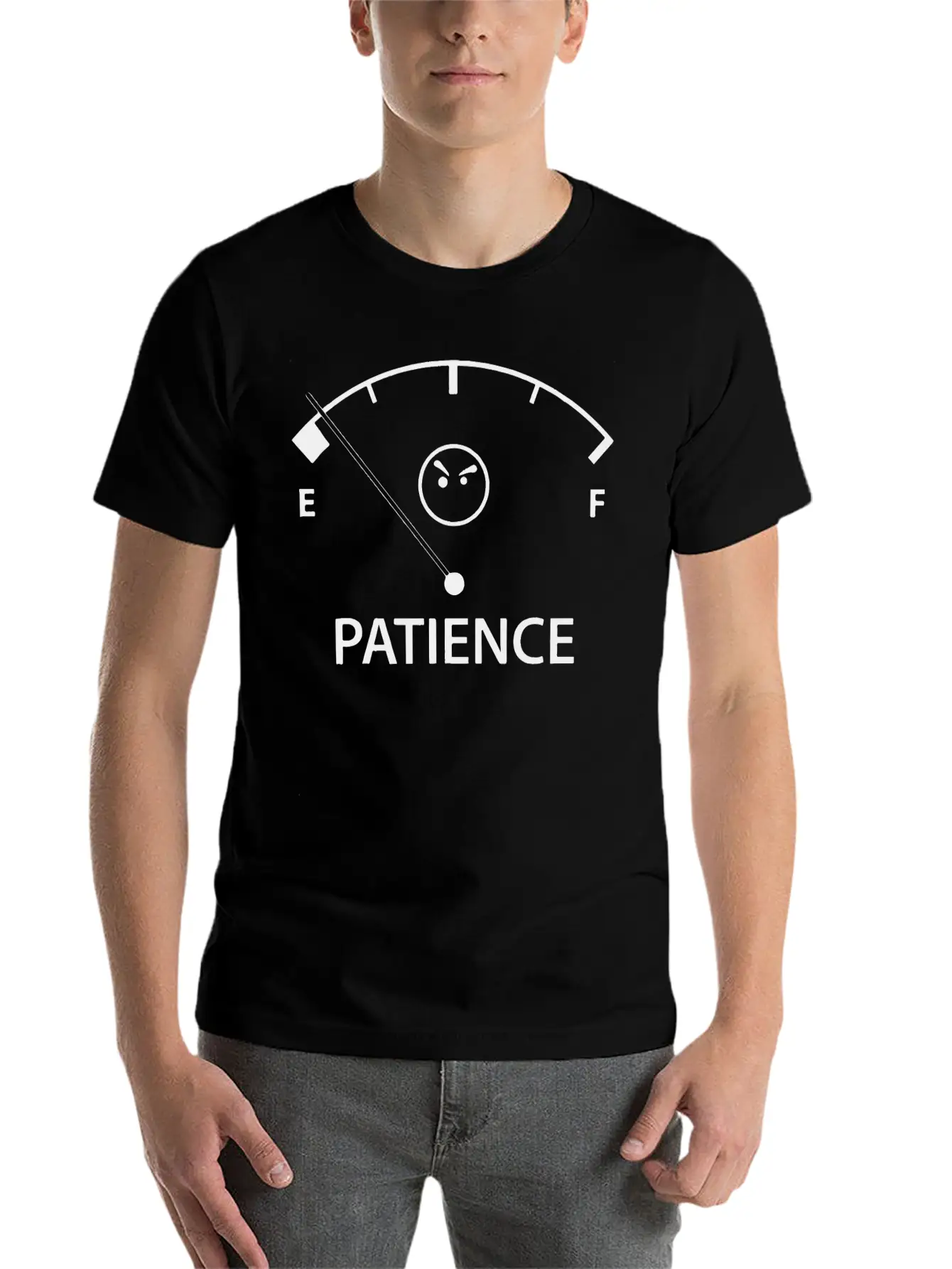 Out Of Patience Modern Fit Casual T-Shirt – Clean And Versatile Design