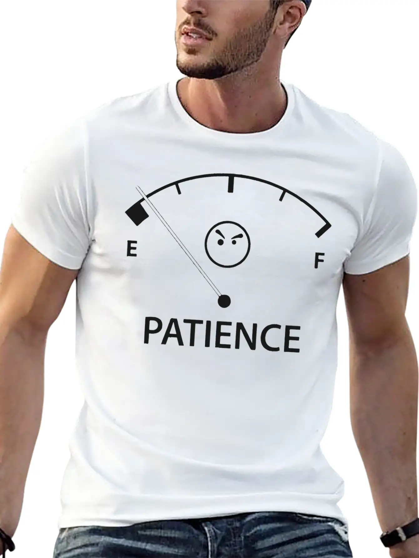 Out Of Patience Modern Fit Casual T-Shirt – Clean And Versatile Design