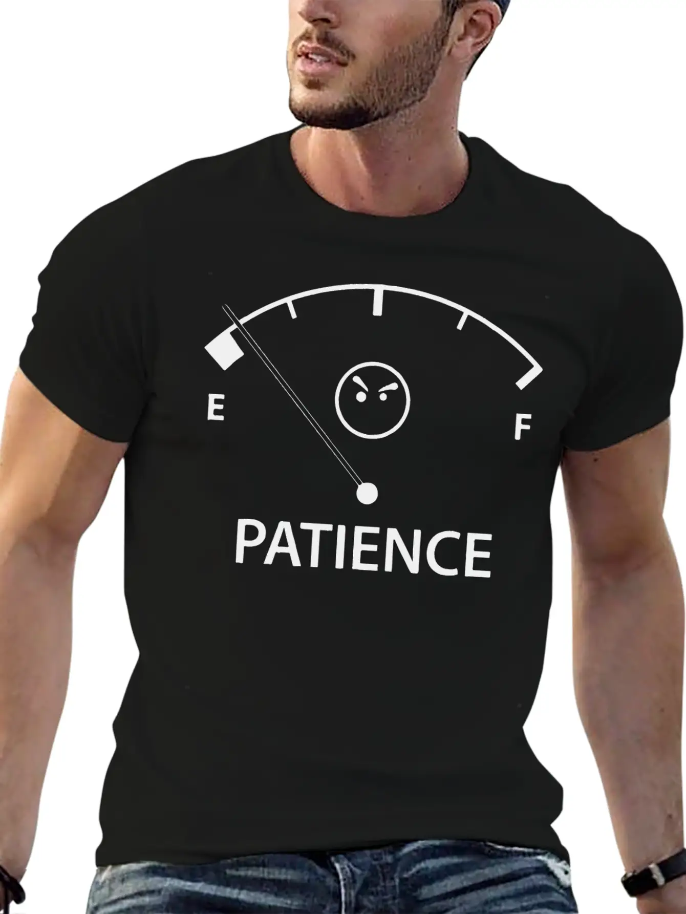 Out Of Patience Modern Fit Casual T-Shirt – Clean And Versatile Design