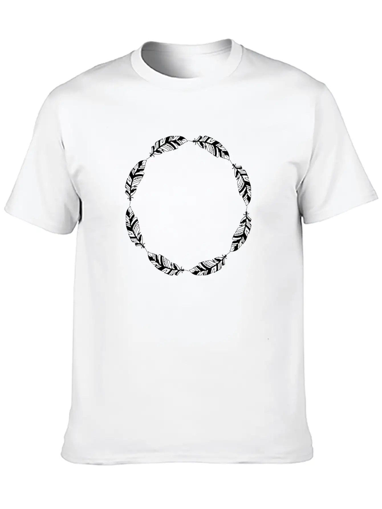 Outline Circle Frame Spring Spring Design Relaxed Everyday Tee – Lightweight And Durable Cotton