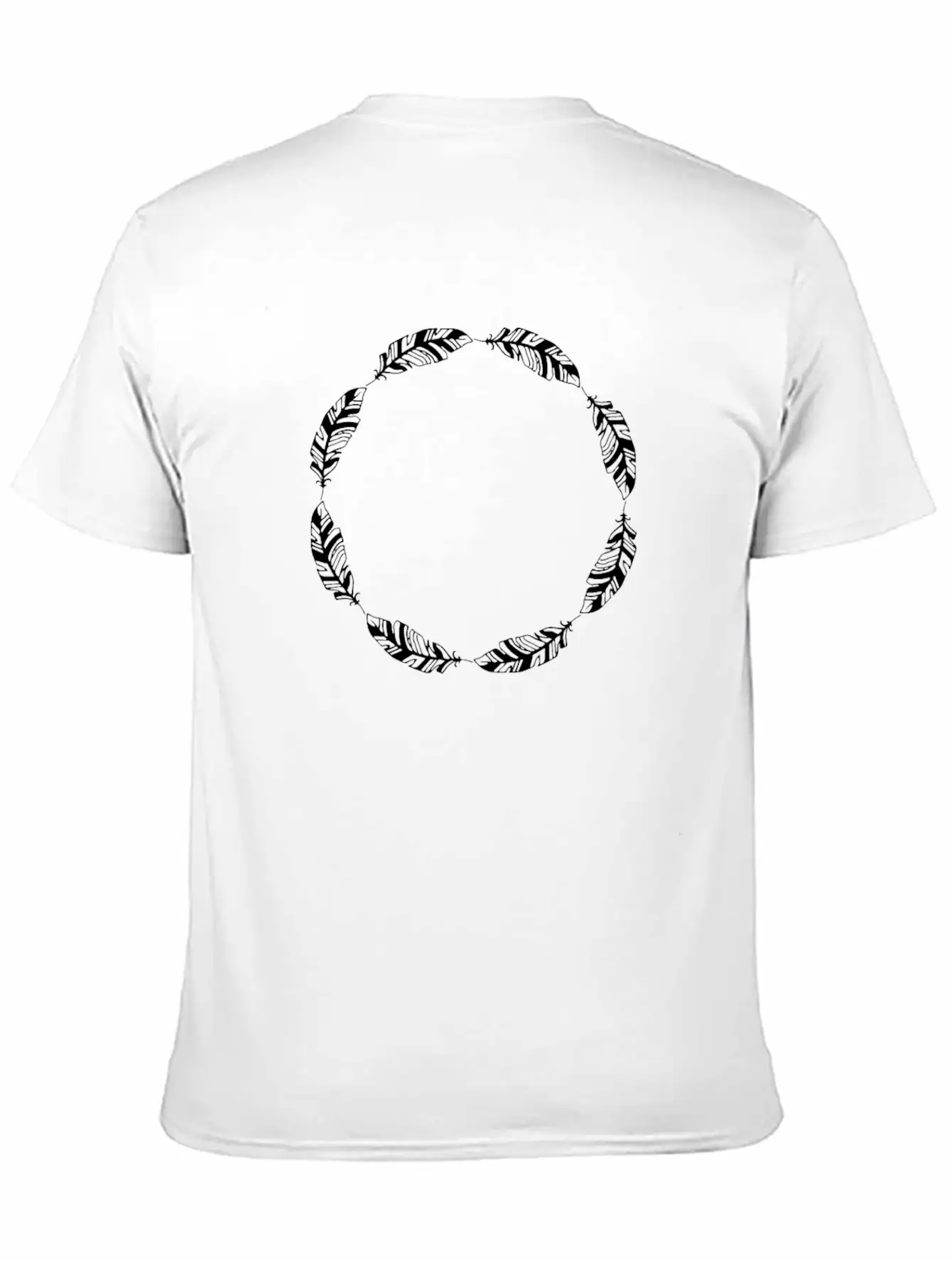 Outline Circle Frame Spring Spring Design Relaxed Everyday Tee – Lightweight And Durable Cotton