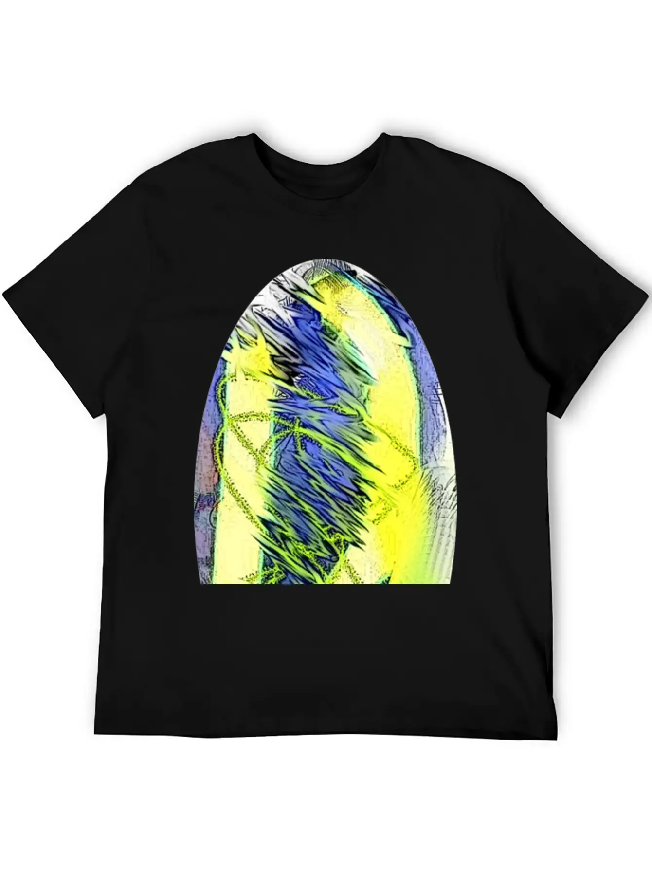 Oval Abstract Soft Cotton Short Sleeve Tee – Unisex Wardrobe Staple