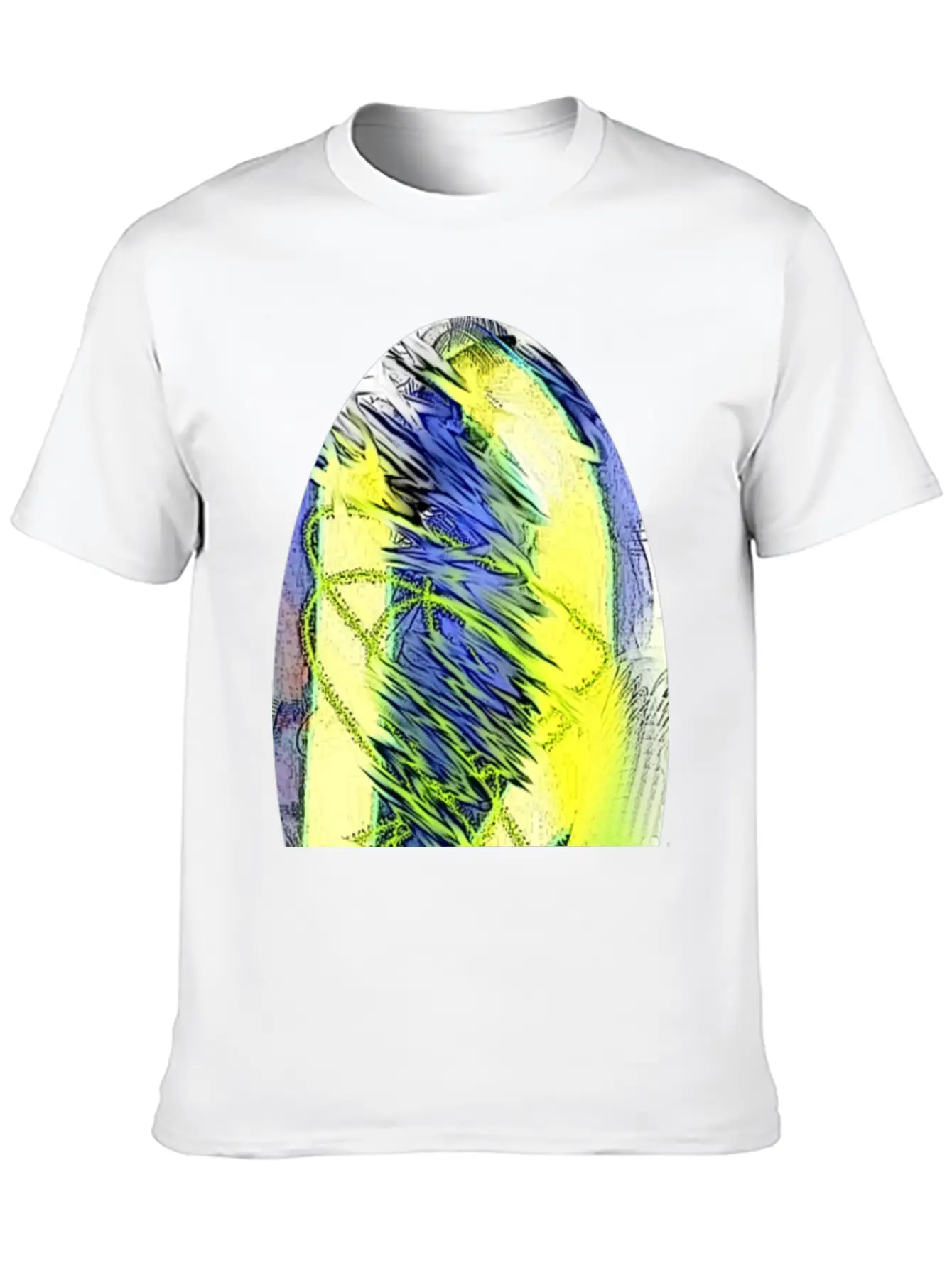 Oval Abstract Soft Cotton Short Sleeve Tee – Unisex Wardrobe Staple