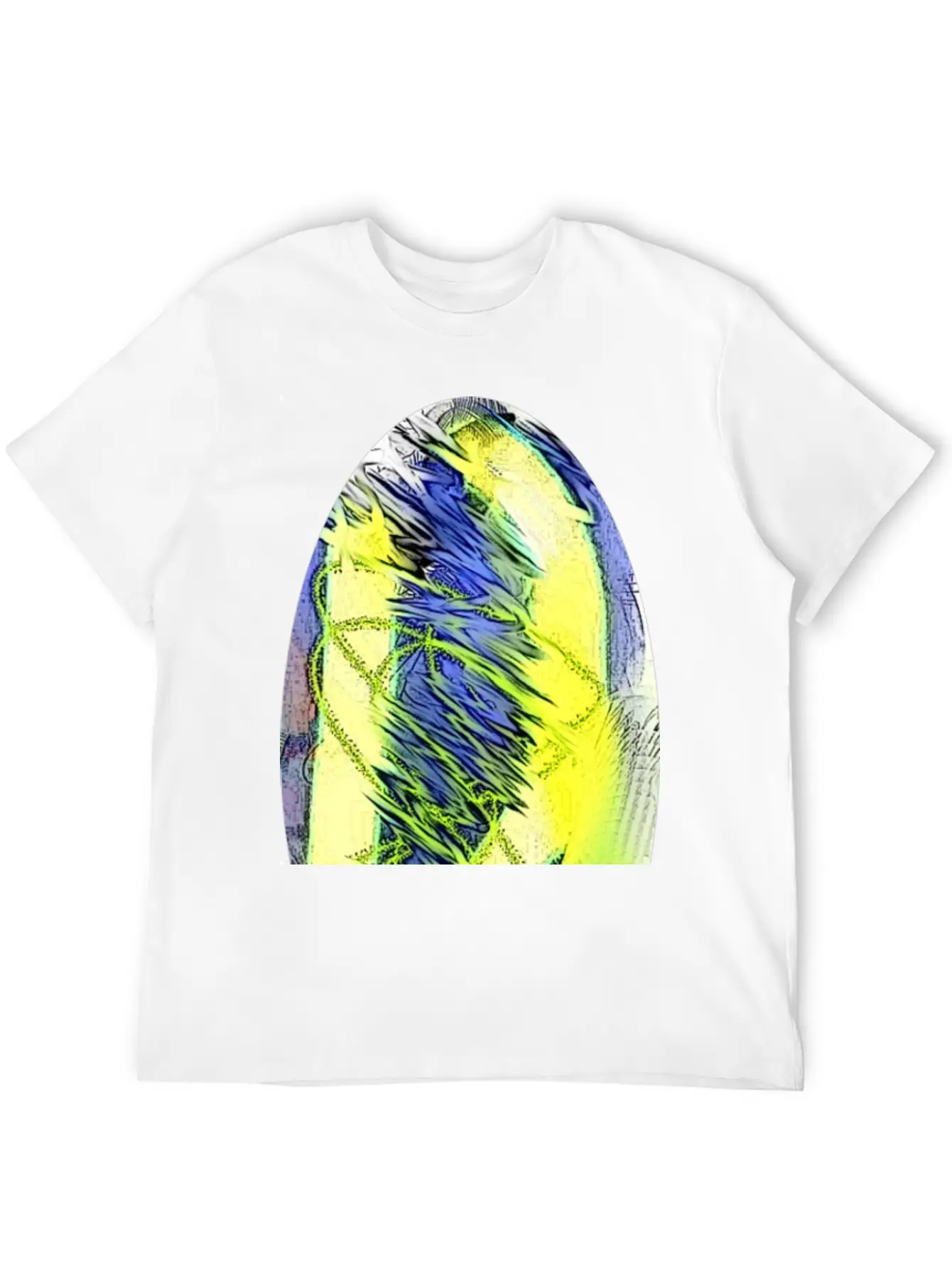 Oval Abstract Soft Cotton Short Sleeve Tee – Unisex Wardrobe Staple