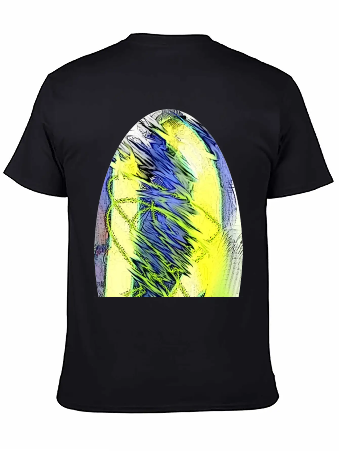 Oval Abstract Soft Cotton Short Sleeve Tee – Unisex Wardrobe Staple
