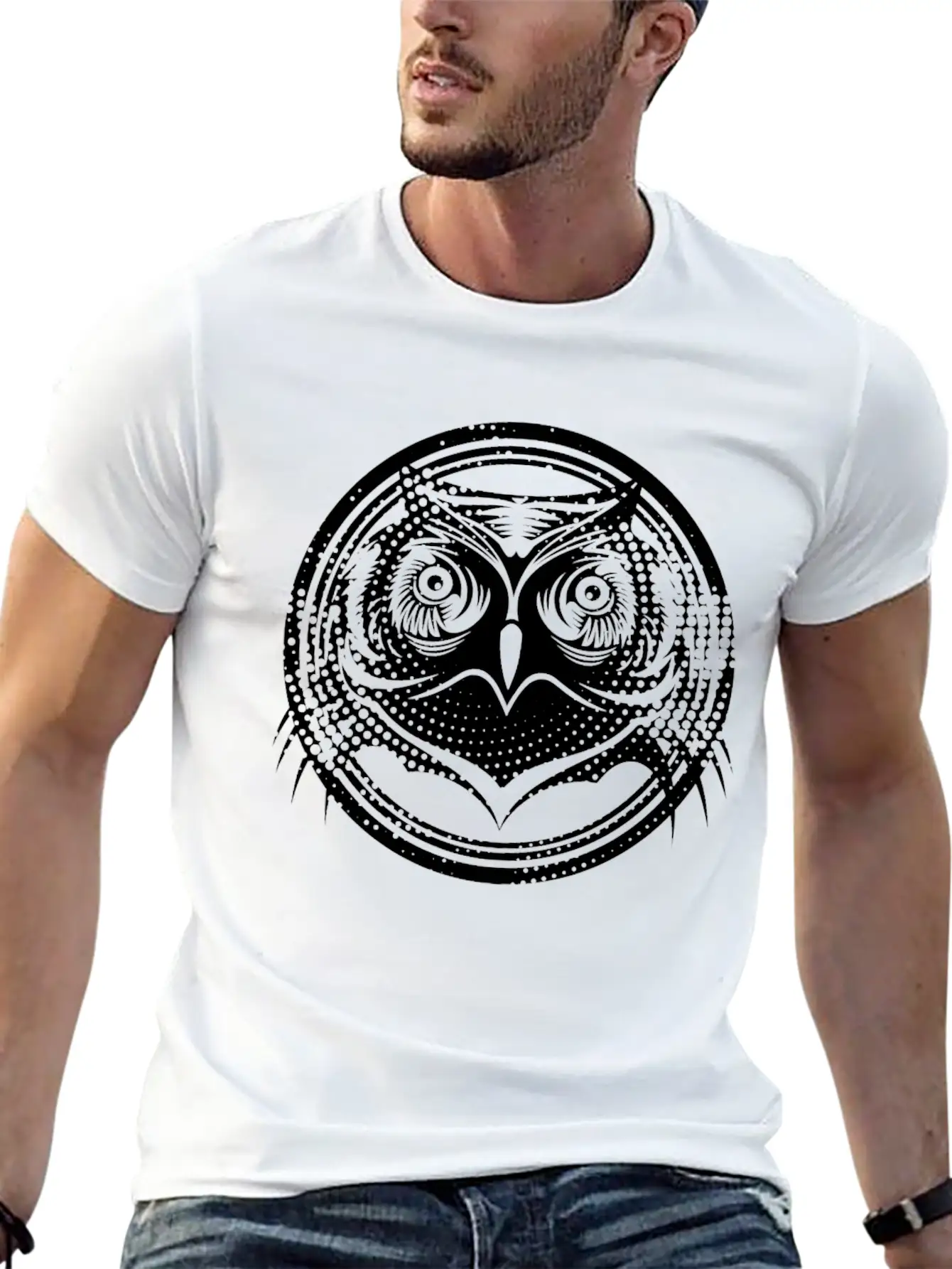 Owl Bird Night Modern Fit Casual T-Shirt – Clean And Versatile Design