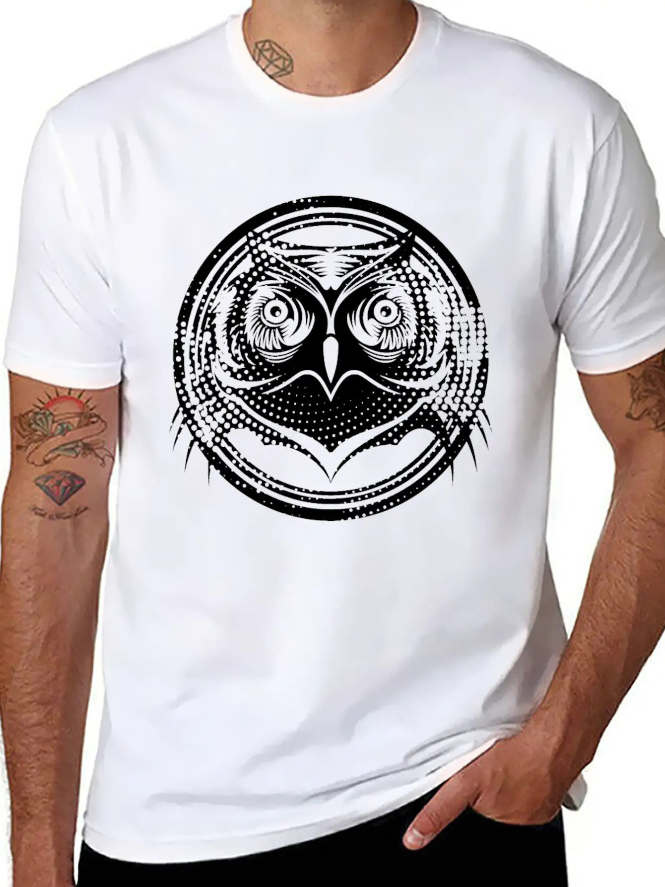 Owl Bird Night Modern Fit Casual T-Shirt – Clean And Versatile Design