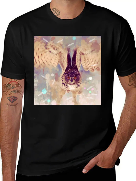 Owl In Flight Relaxed Everyday Tee – Lightweight And Durable Cotton