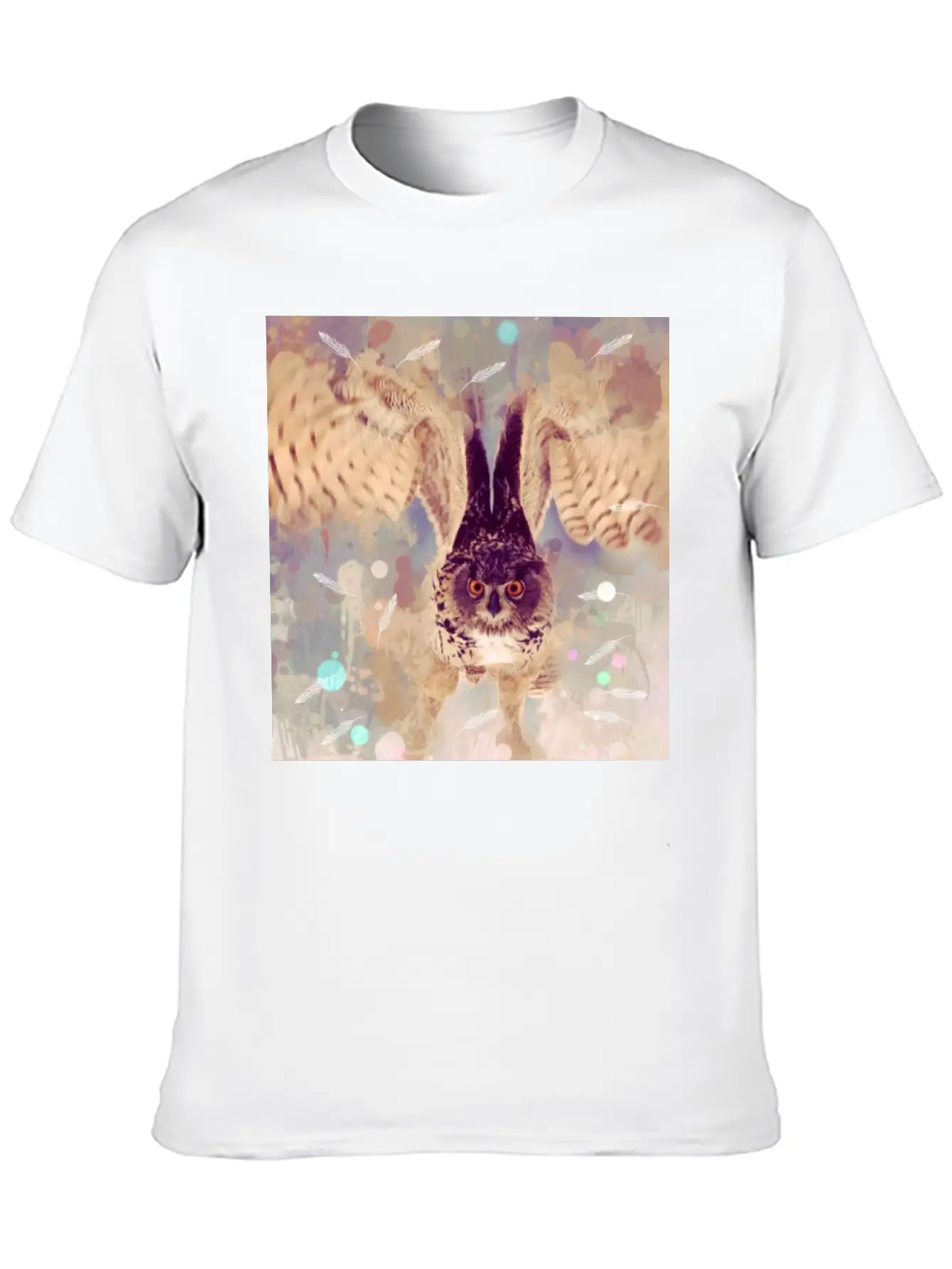 Owl In Flight Relaxed Everyday Tee – Lightweight And Durable Cotton