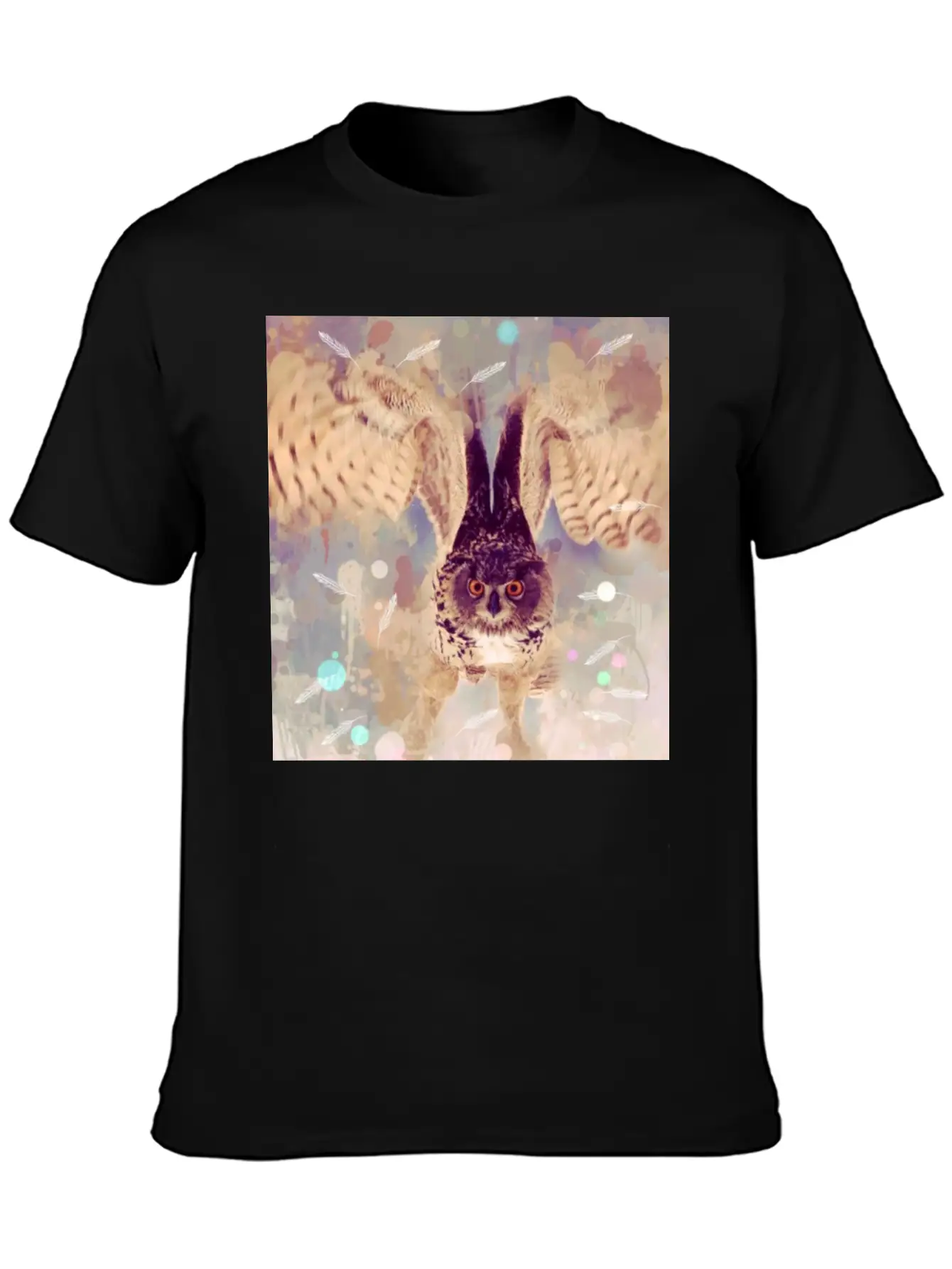Owl In Flight Relaxed Everyday Tee – Lightweight And Durable Cotton