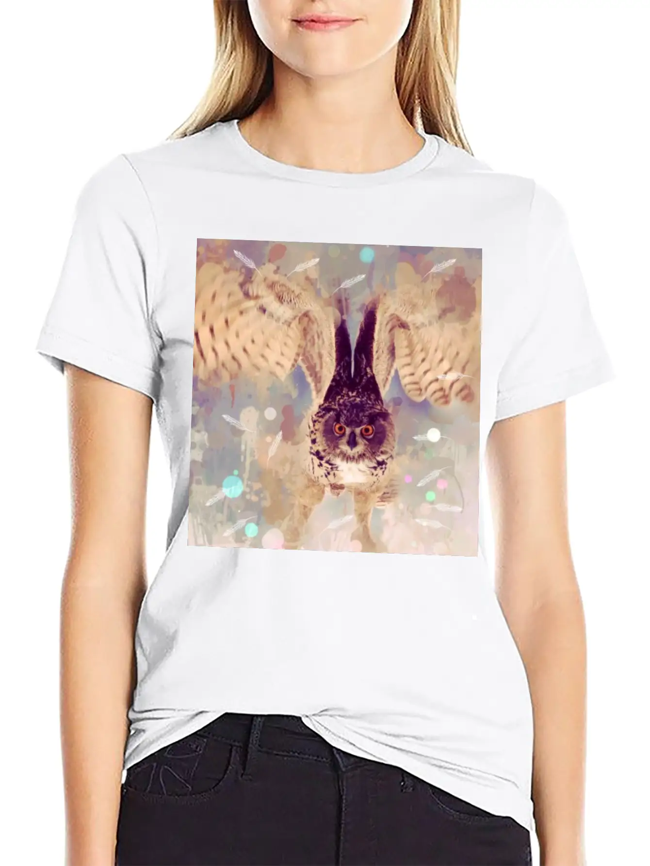 Owl In Flight Relaxed Everyday Tee – Lightweight And Durable Cotton