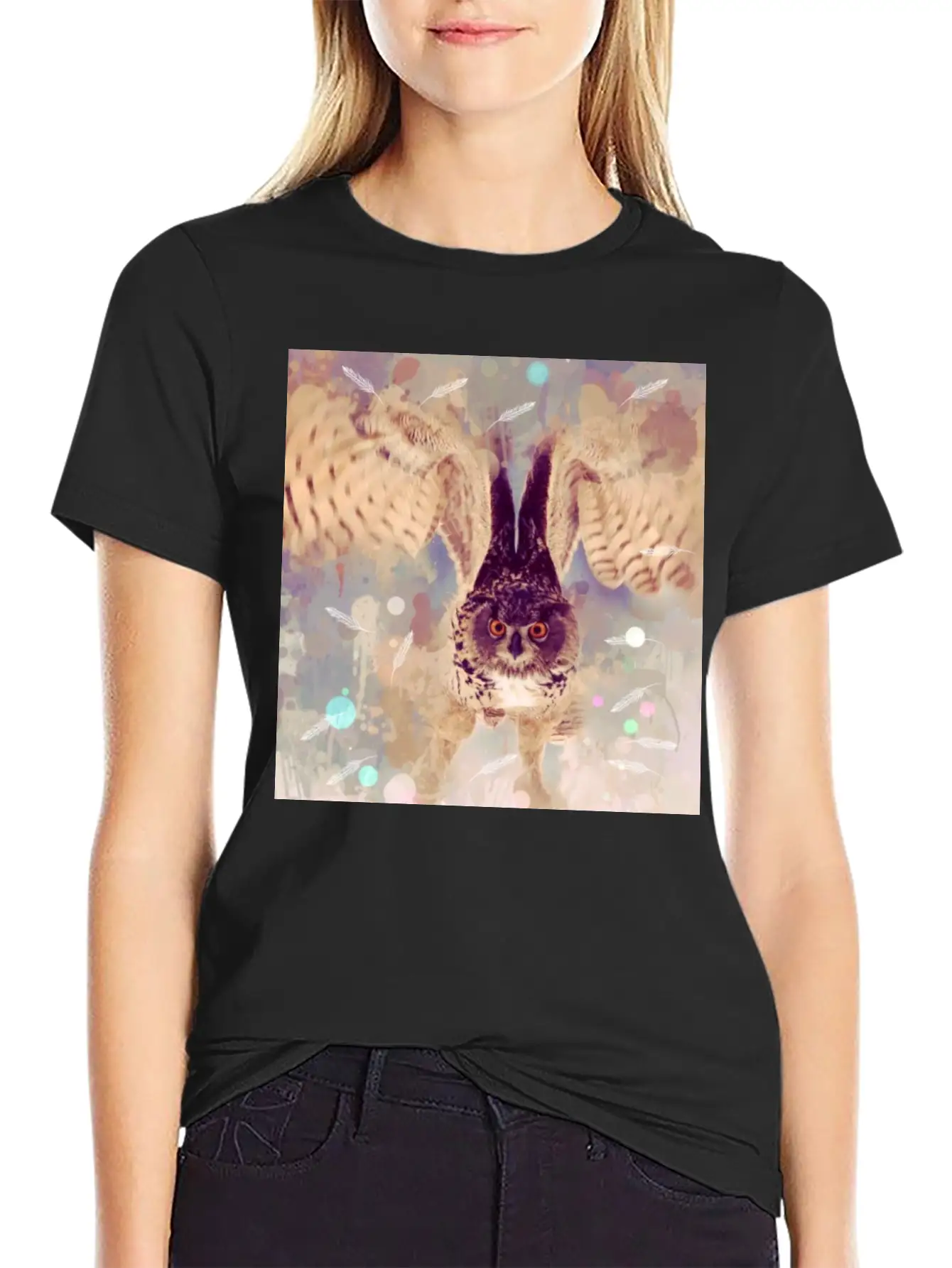 Owl In Flight Relaxed Everyday Tee – Lightweight And Durable Cotton