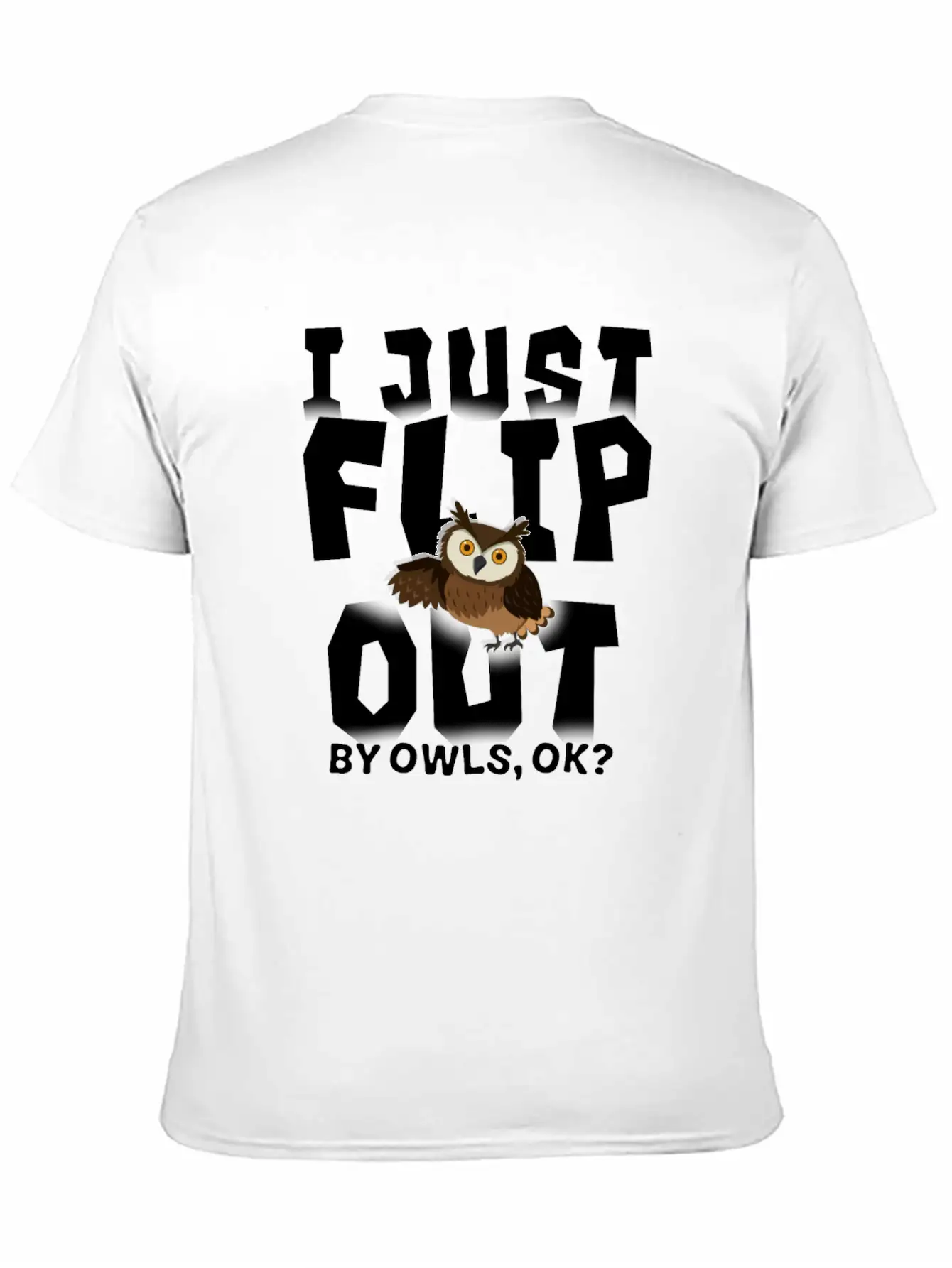 Owl Lightweight Cotton T-Shirt – Daily Comfort Graphic Shirt