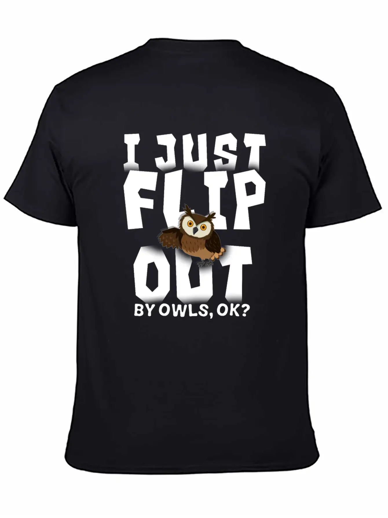 Owl Lightweight Cotton T-Shirt – Daily Comfort Graphic Shirt