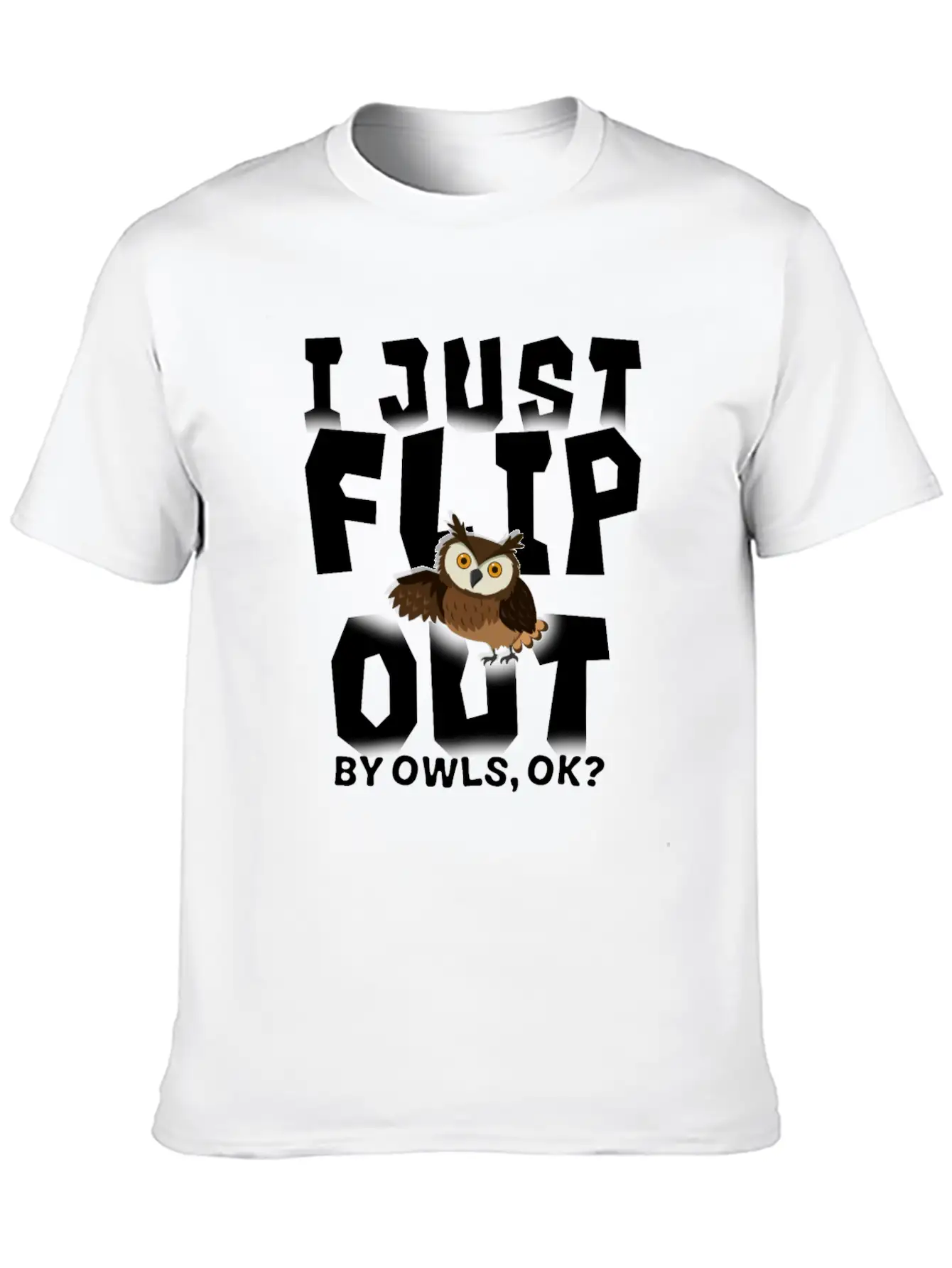 Owl Lightweight Cotton T-Shirt – Daily Comfort Graphic Shirt